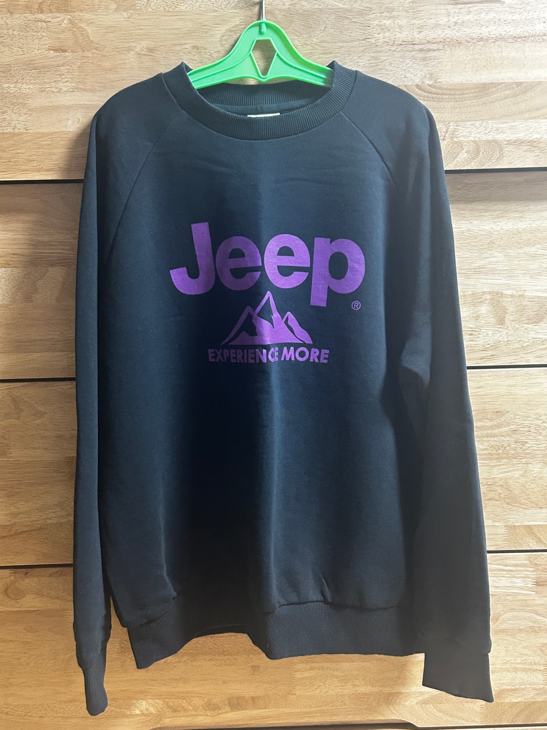 지프 맨투맨 블랙 보라 상품이미지2