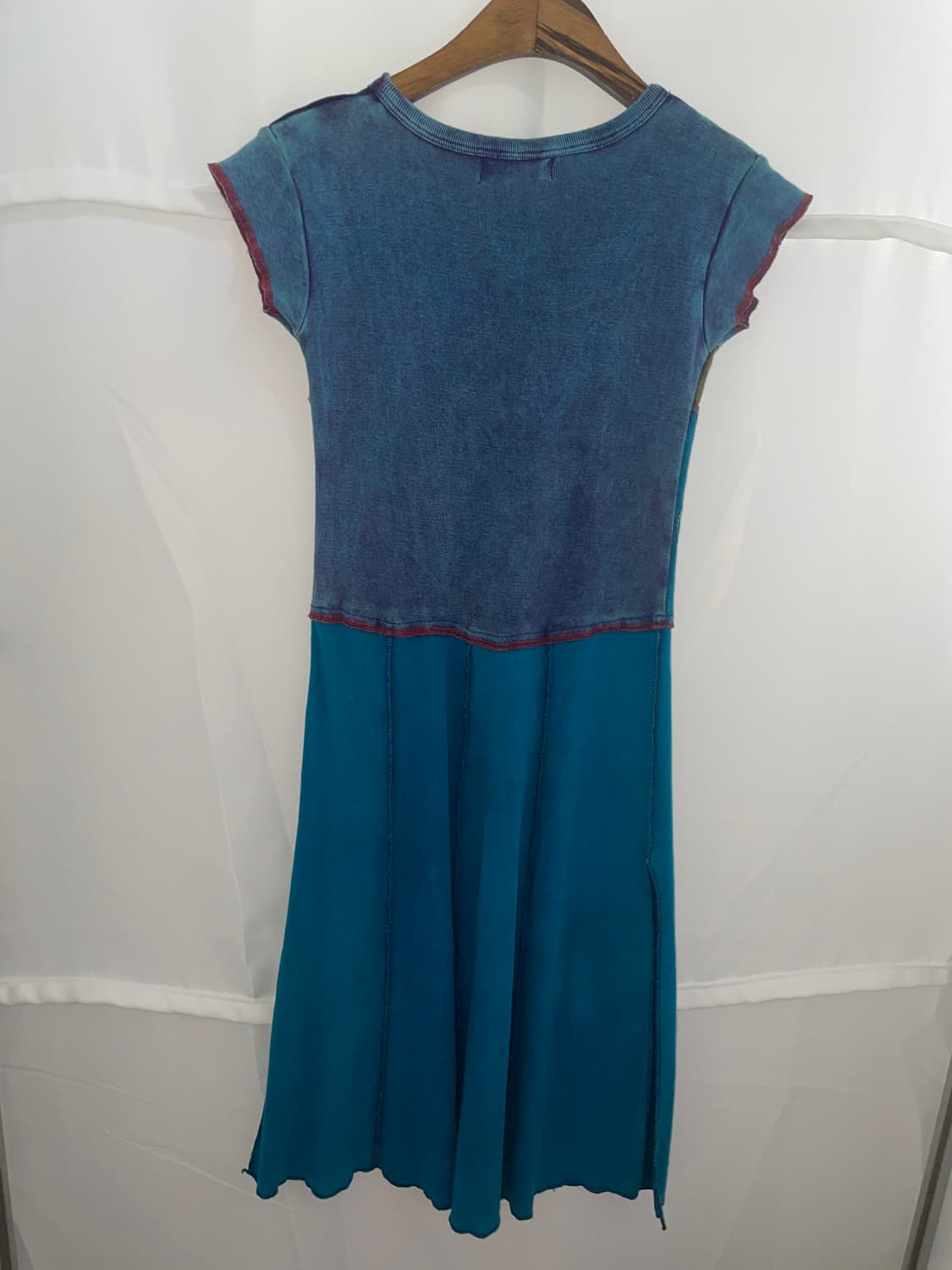 자수 비즈 탑 원피스  블루 2 상품이미지8