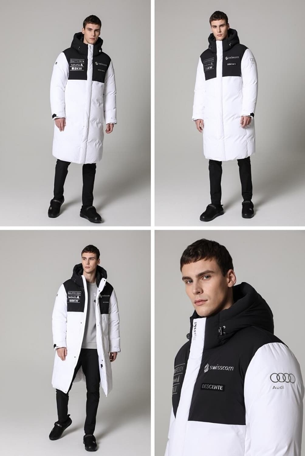 데상트 스위스 스키팀 엣지 와펜  롱패딩 점퍼 상품이미지8