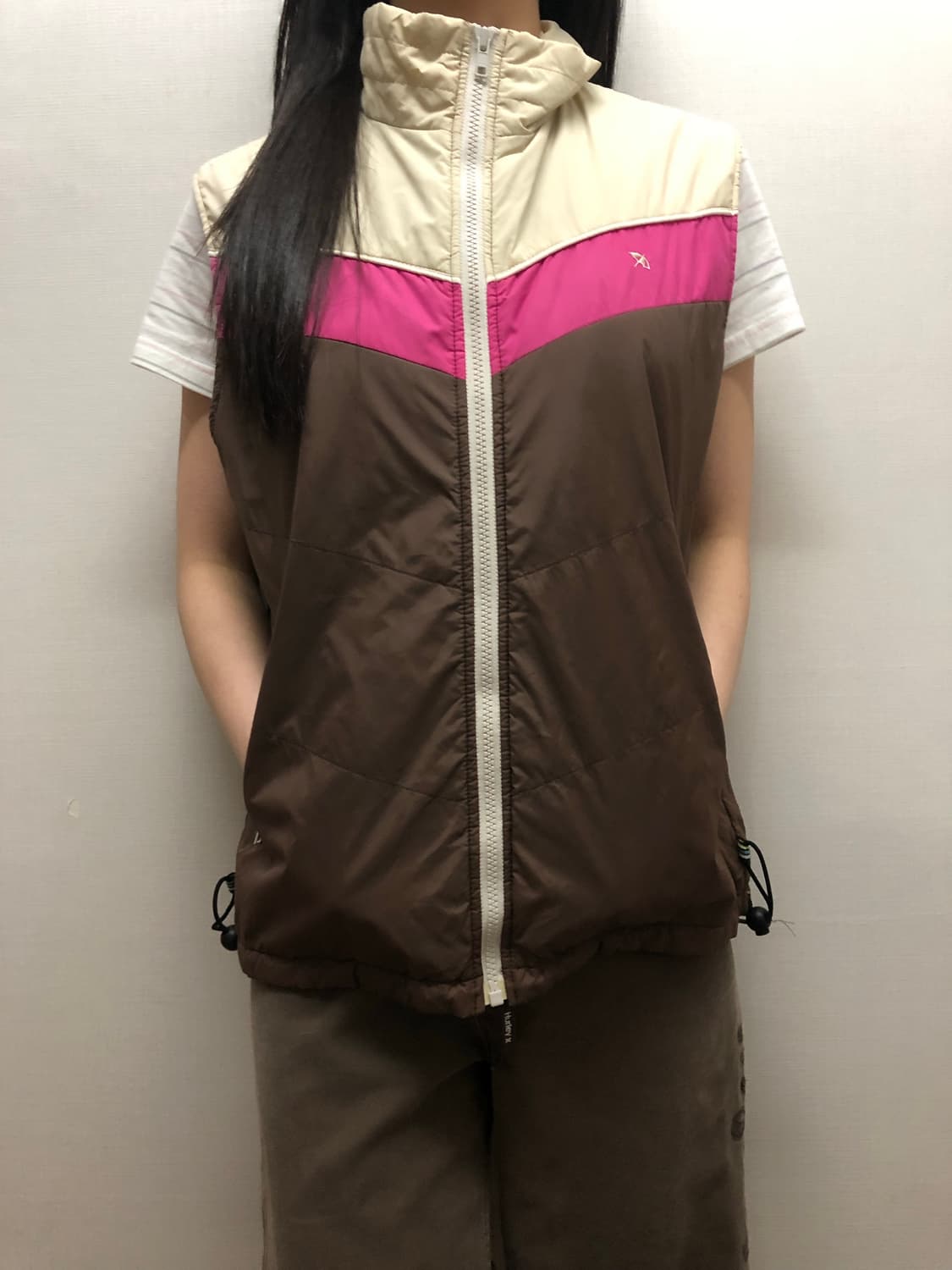 빈티지 아놀드파머 브라운 패딩 베스트 상품이미지2