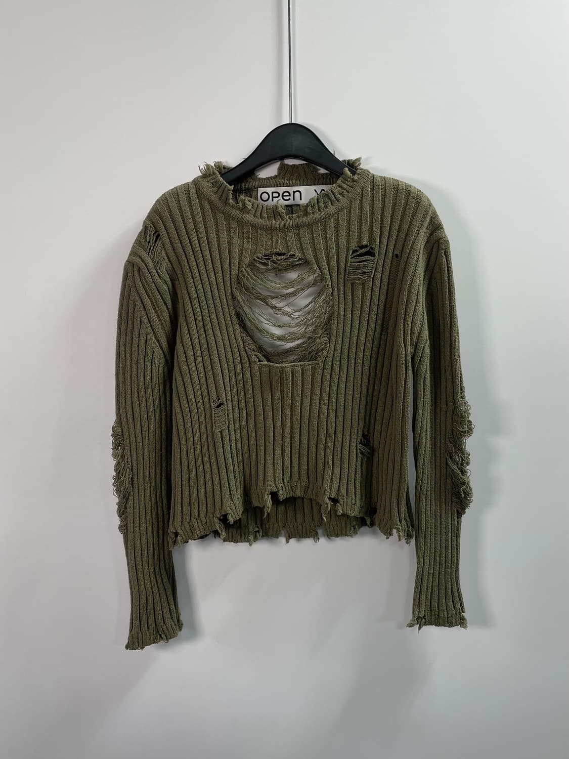 오픈와이와이 그런지 하트 골지 니트 (on.116) 상품이미지1