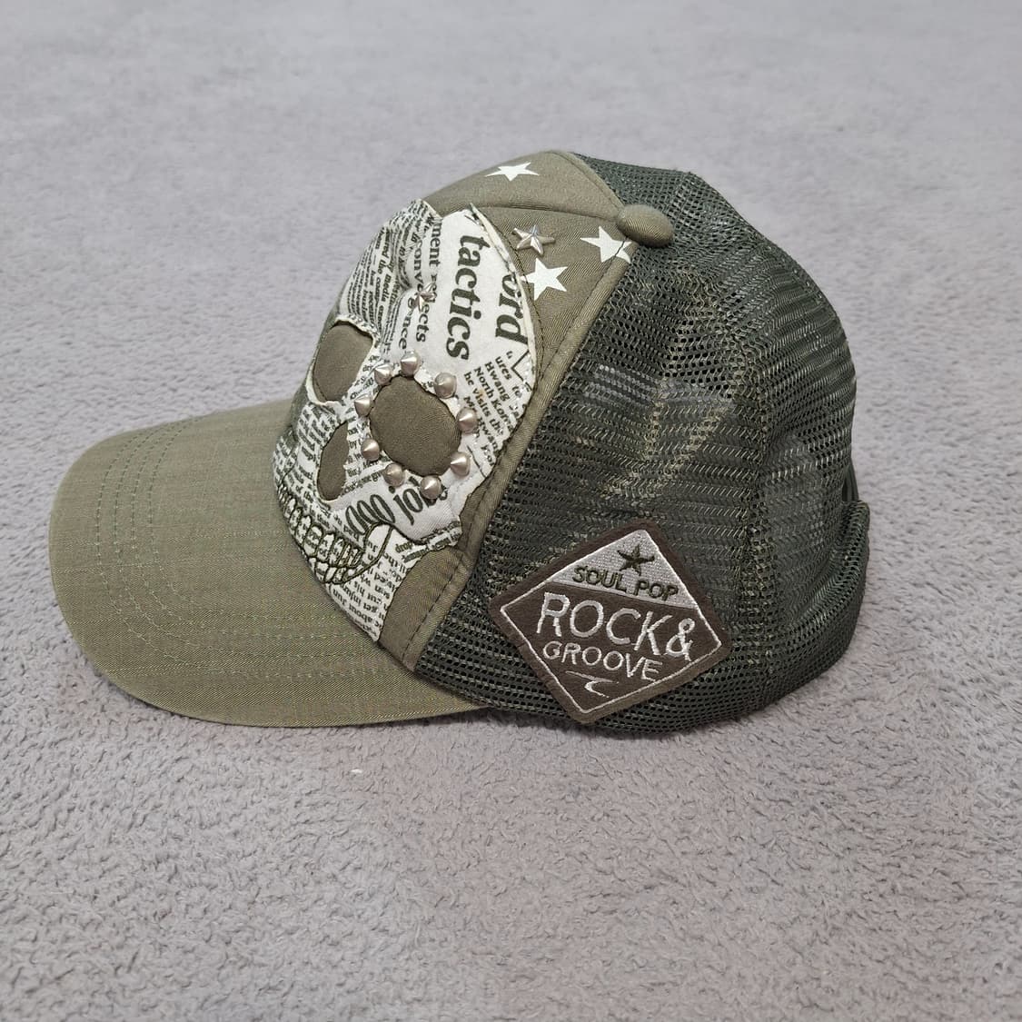 Skull patch mesh cap 상품이미지2