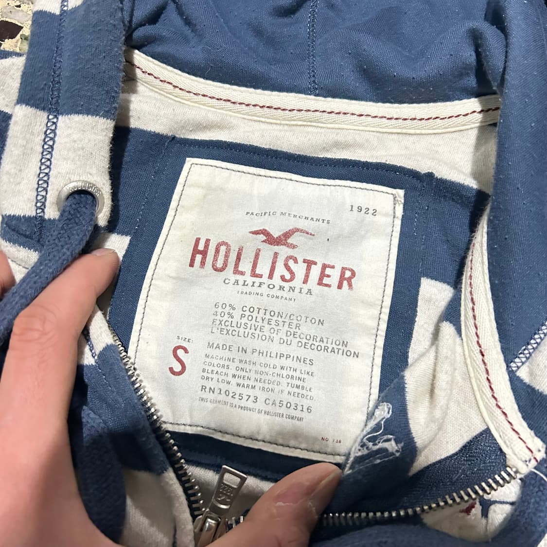 홀리스터 스트라이프 후드집업 상품이미지4