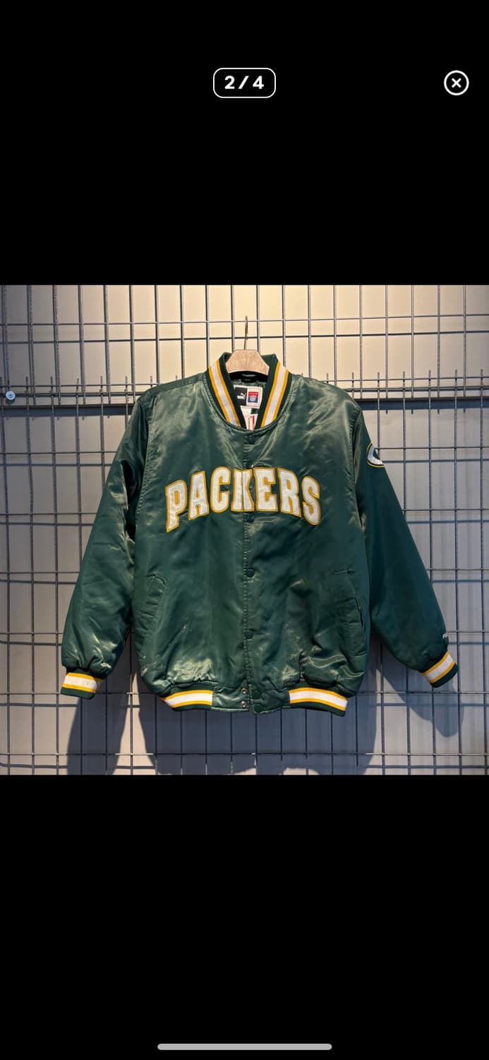 NFLx푸마 그린 바시티 자켓 H1144 상품이미지2