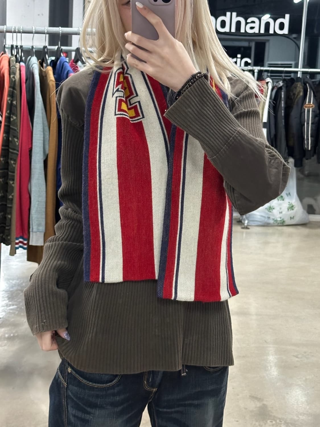 히스테릭 글래머 로고 머플러 상품이미지2