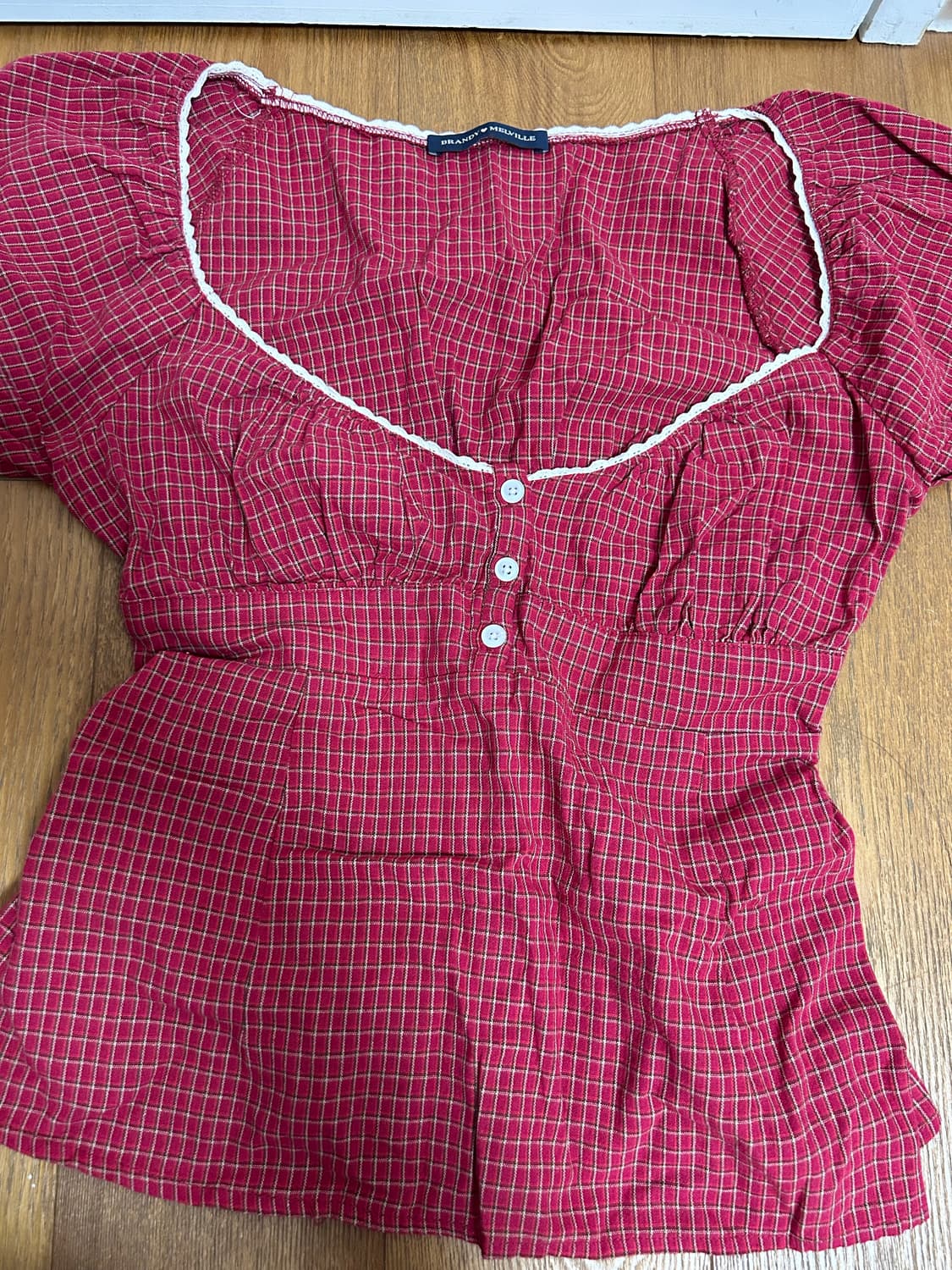 브랜디멜빌 레드 블라우스 (아현 착용) 상품이미지1