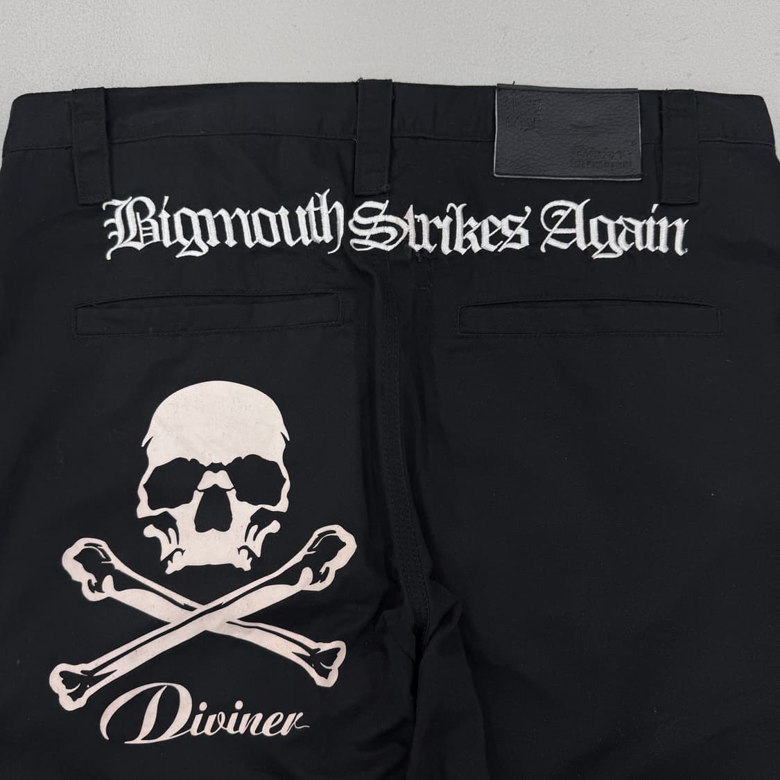 DIVINER 제팬 디바이너 스컬 해골 펑크 락 팬츠 블랙 상품이미지5