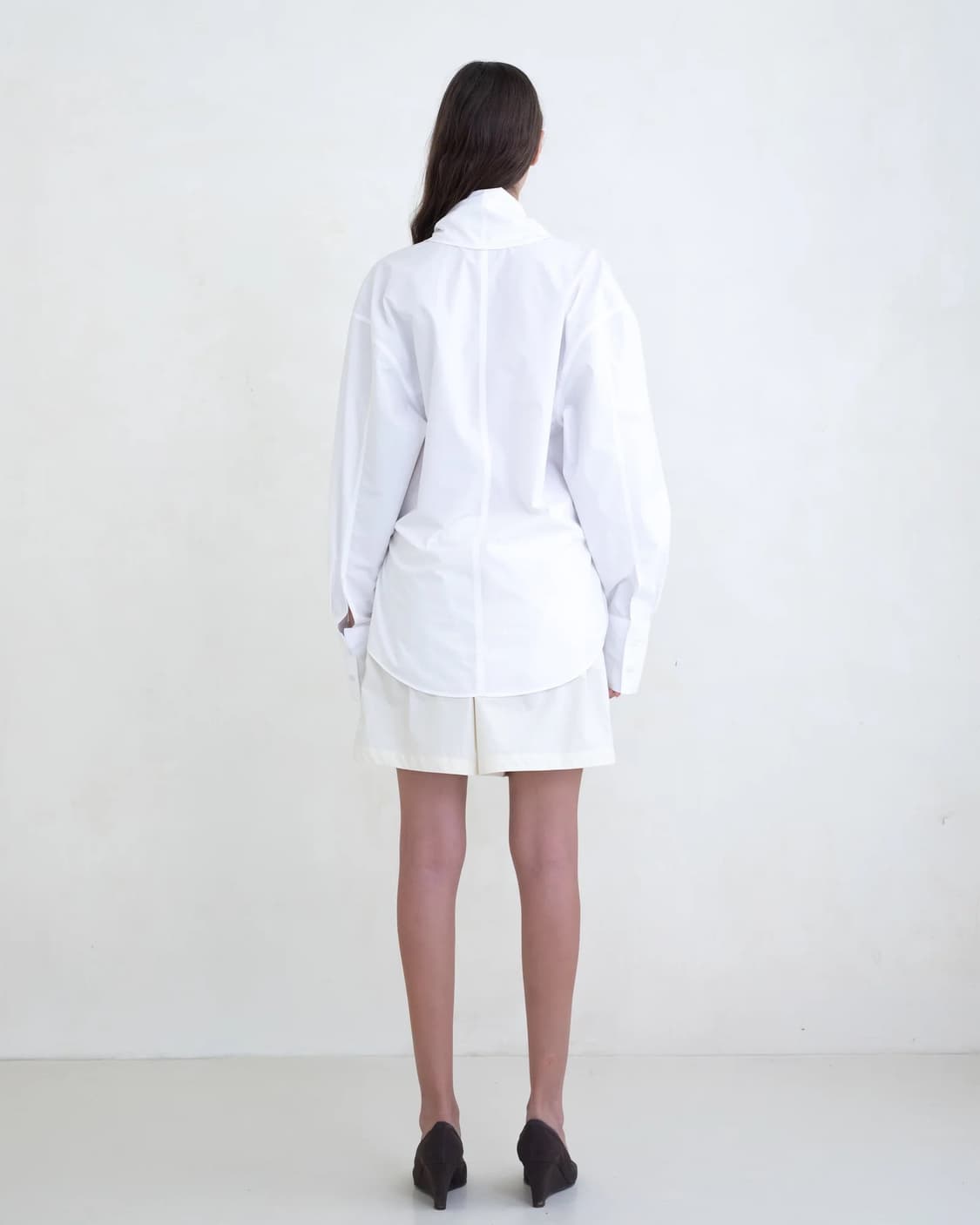 Belle The Label - 화이트 랩 셔츠  상품이미지6