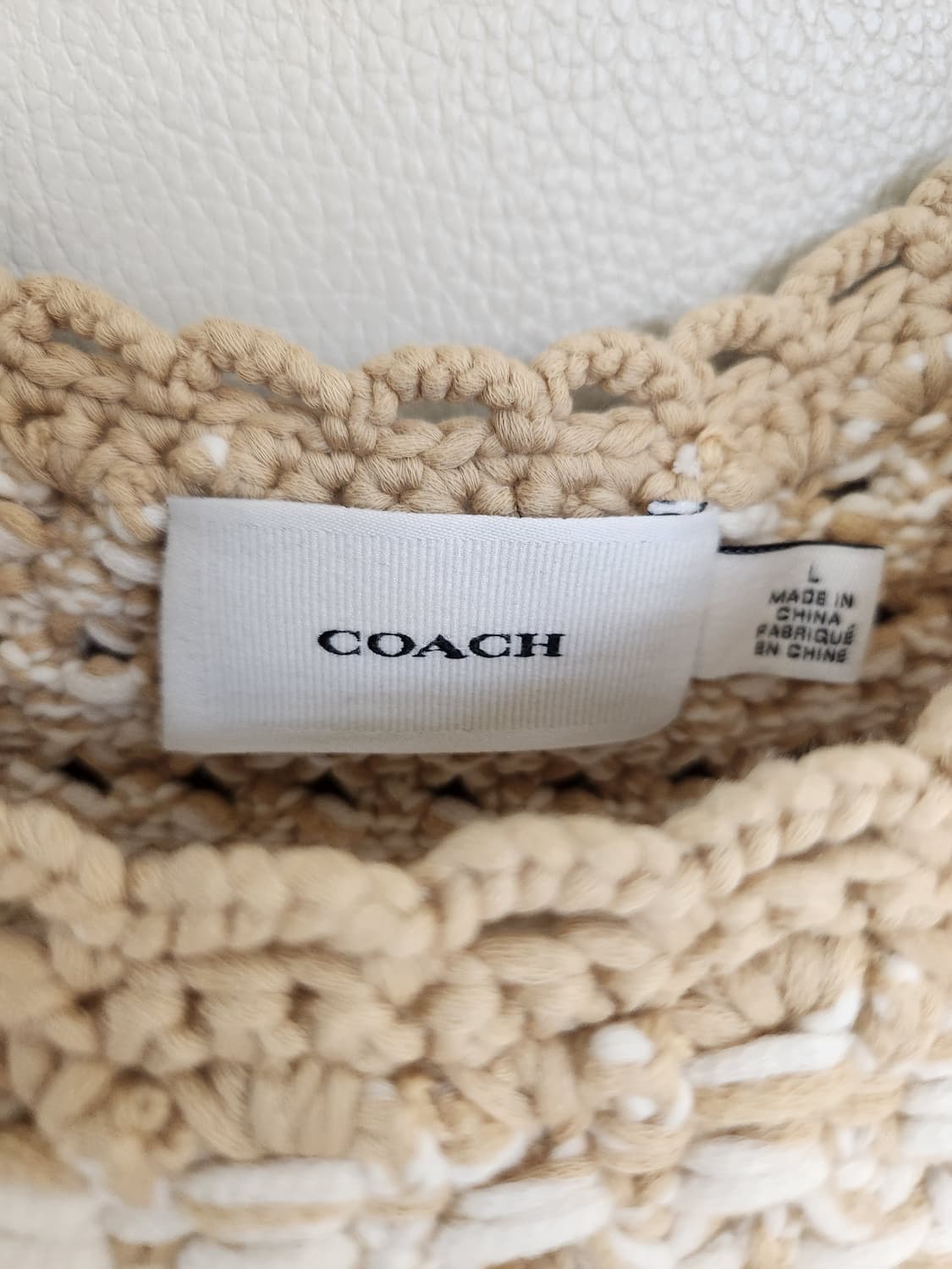 (새상품)코치 슬리브리스 니트 탑 (66~77사이즈) 상품이미지7