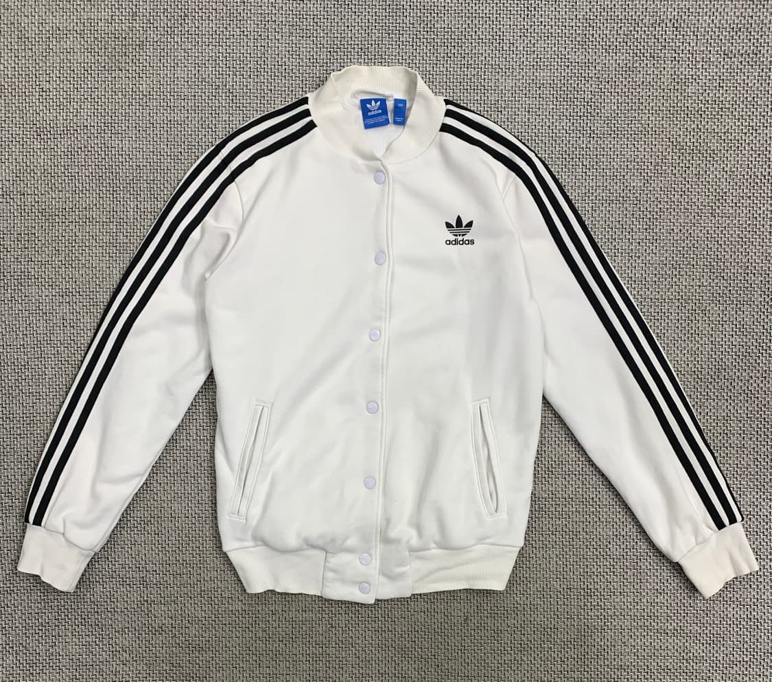 아디다스 삼선 화이트 붐버 자켓 90 상품이미지1
