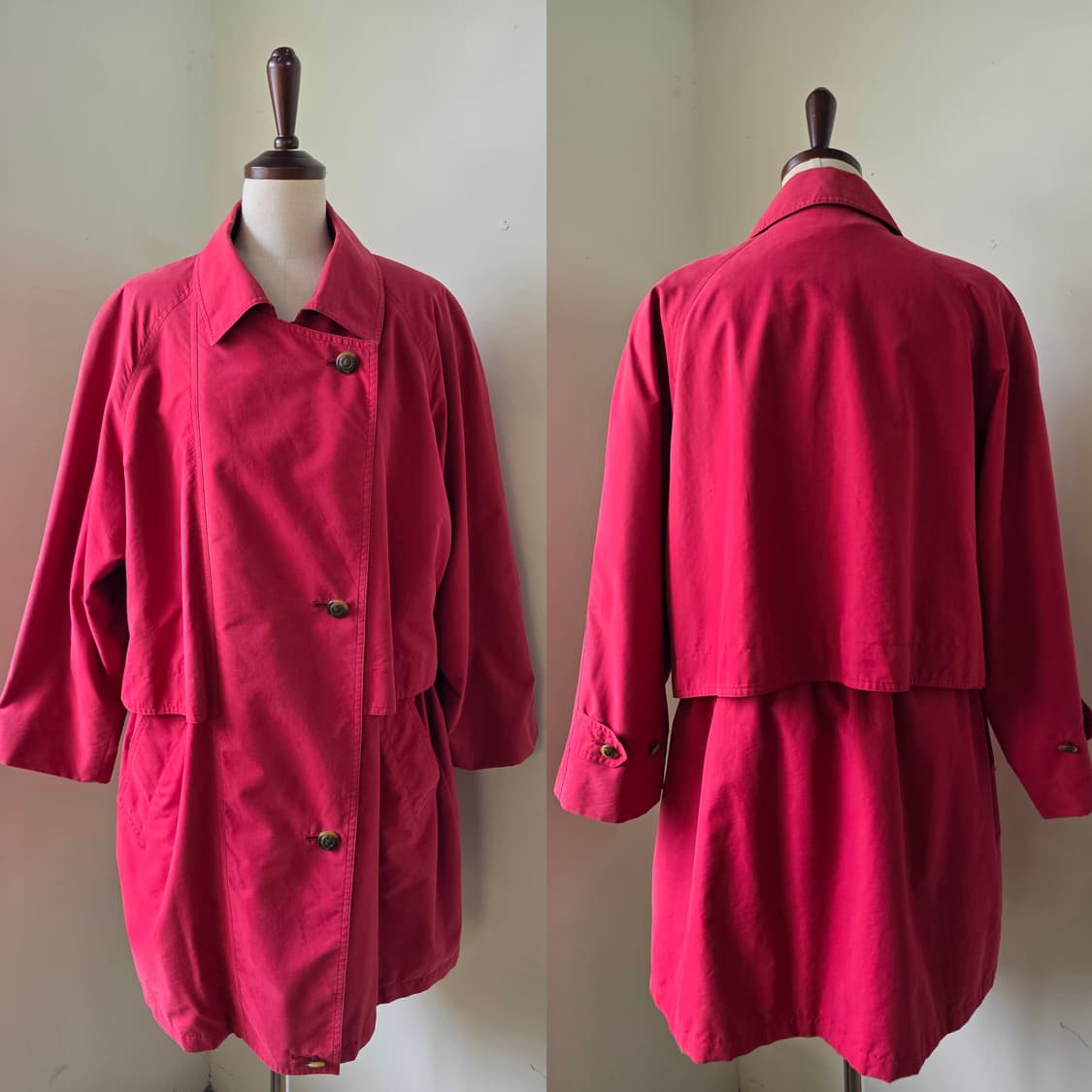 버버리(Burberrys) 빈티지 오버핏 하프 트렌치 코트 상품이미지1