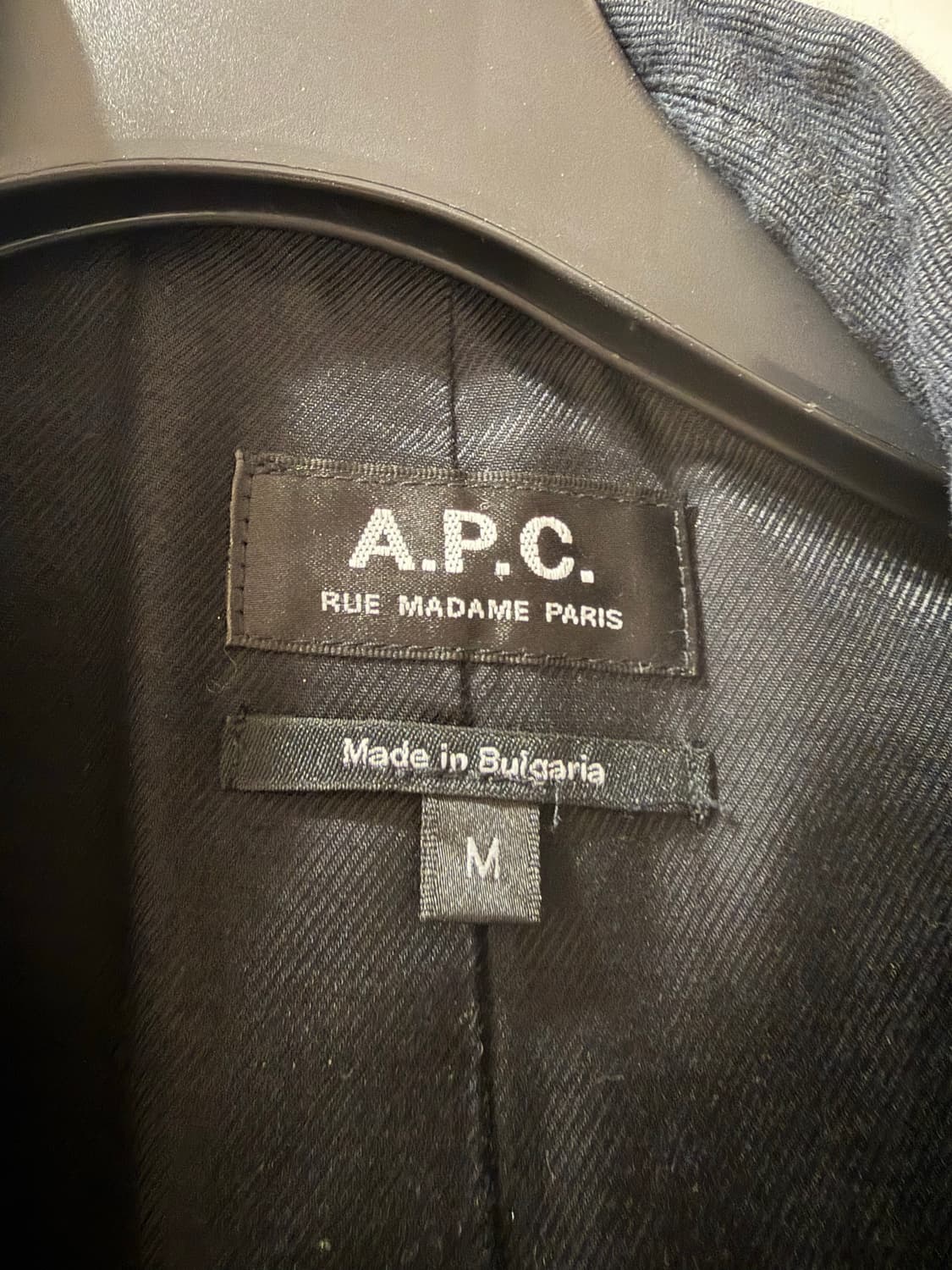 A.P.C. 아페세 떡볶이 코트 네이비 M 상품이미지2