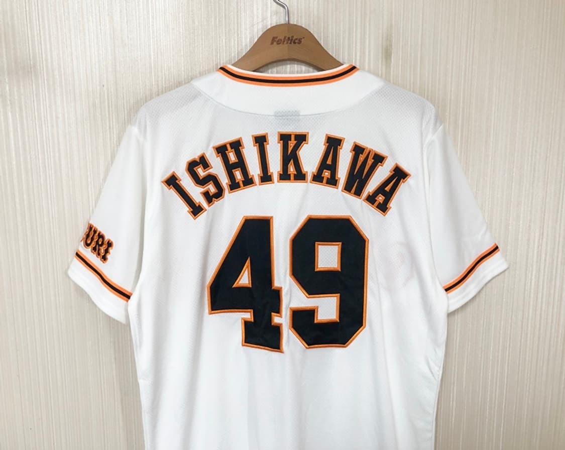 NPB 언더아머 요미우리자이언츠 어센틱 홈유니폼/져지 M #49 이시카와 상품이미지9