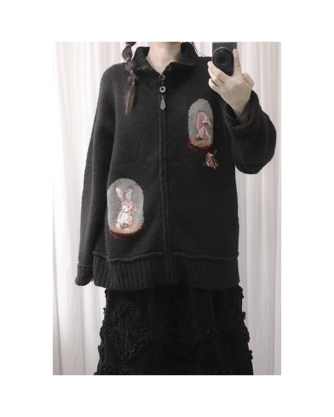 Rabbit Knit Zip-up 상품이미지3