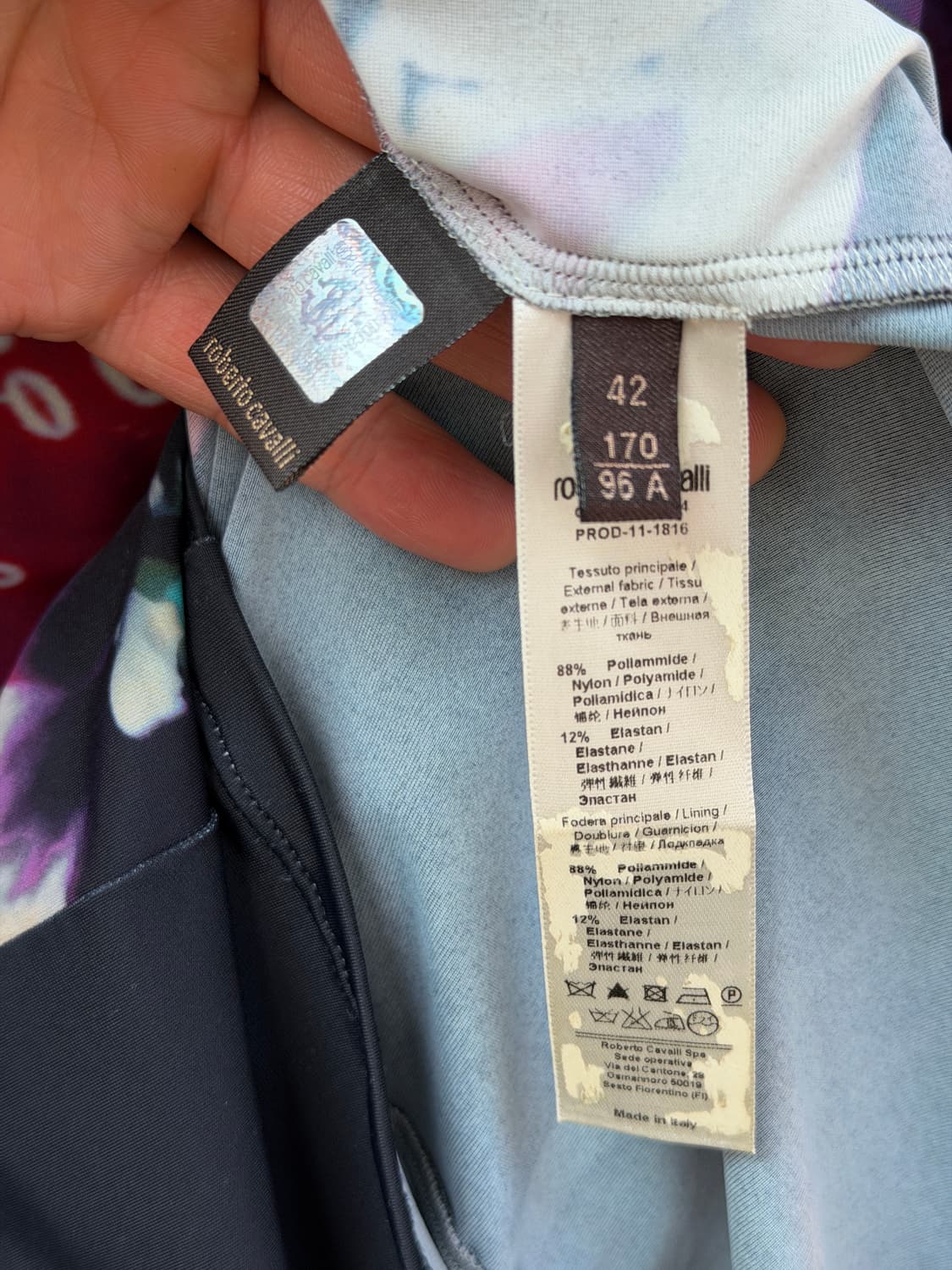 Roberto Cavalli 플로럴 그래픽 반팔 드레스 42 상품이미지6