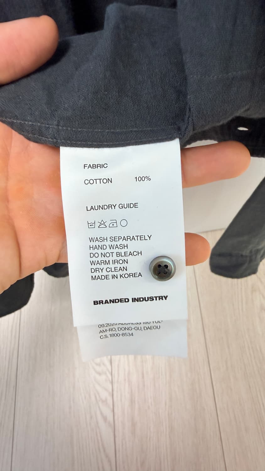 브랜디드 PINTER CROP GAUZE SHIRT [GRAPHITE] 상품이미지6