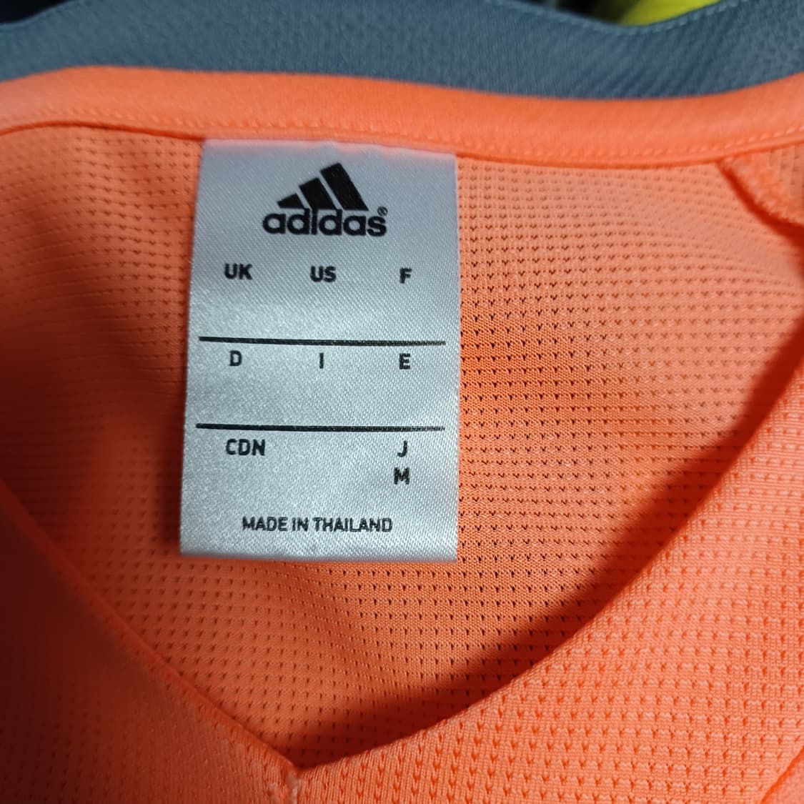 Adidas 아디다스 네온 오렌지 스포츠 반팔티 상품이미지3