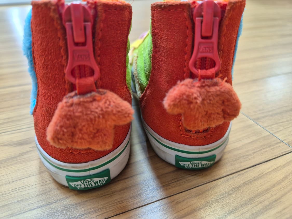 반스X세서미 스트리트 콜라보 유아용 운동화입니다. 알록달록한 색감에 쿠키 상품이미지4