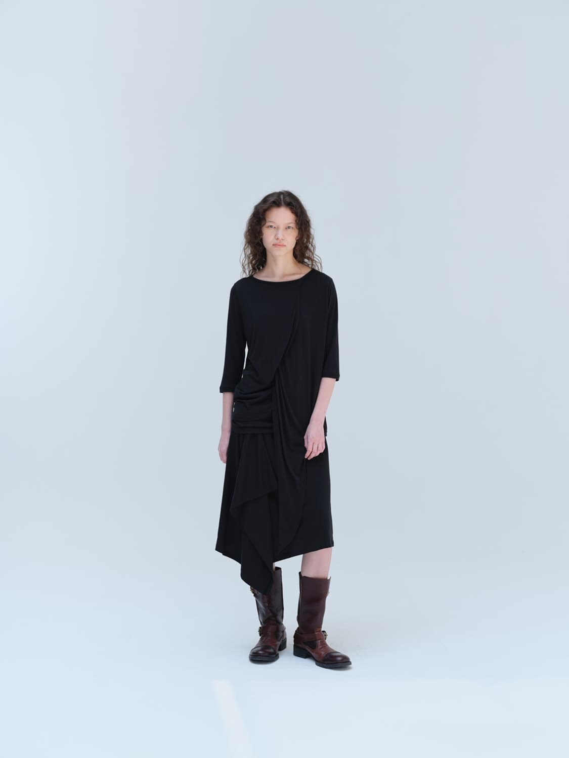 리포스 언발란스 랩 티셔츠 UNBALANCE WRAP T-SHIRTS 상품이미지2