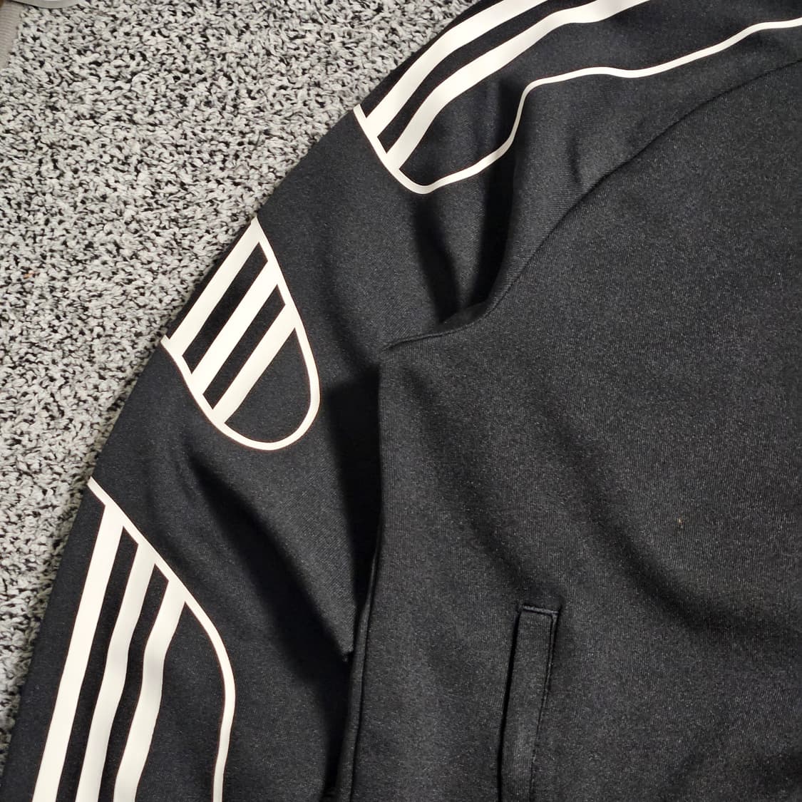 아디다스 블랙 트랙탑 져지 상품이미지5