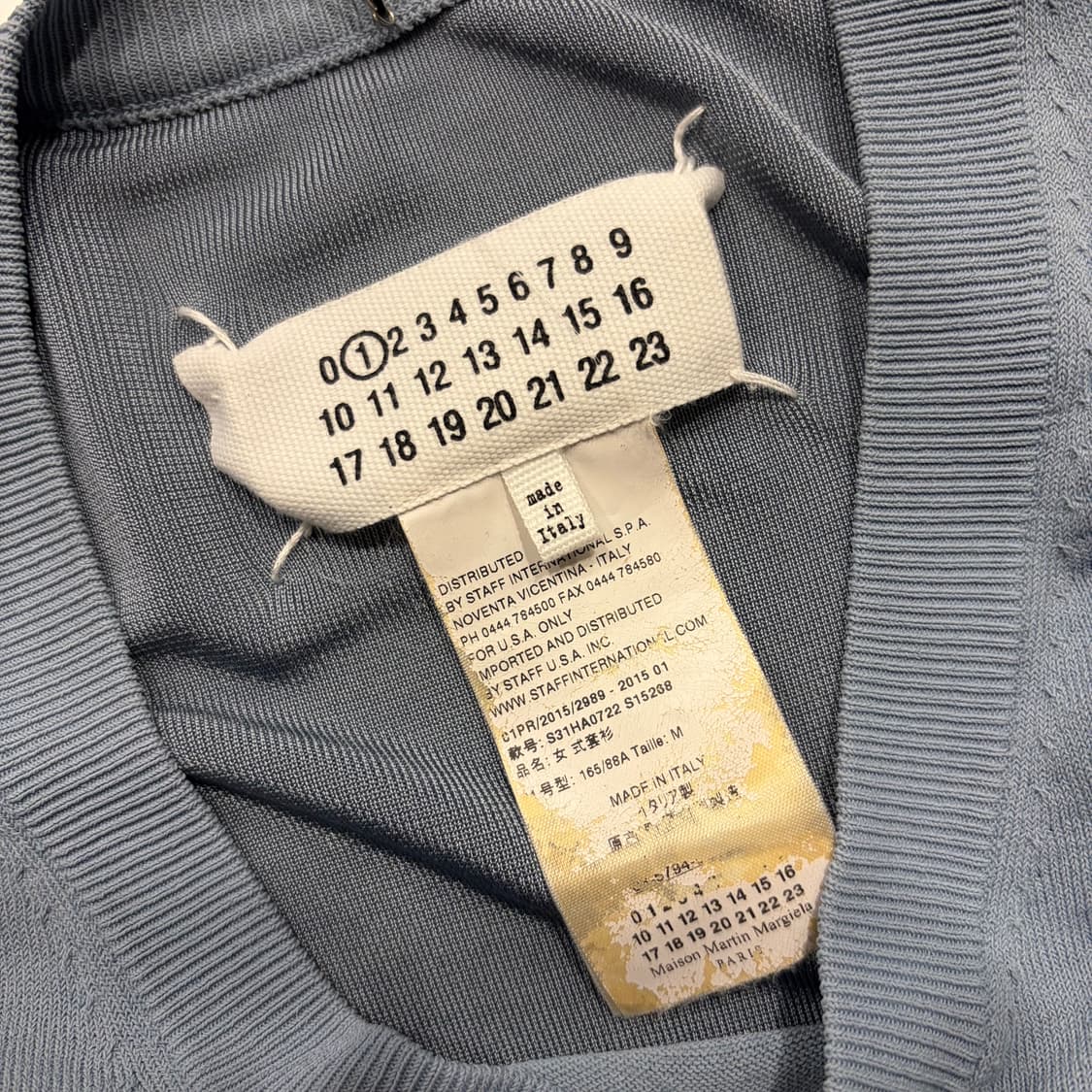 [M] 15s Maison Margiela V넥 밴딩 니트 D831 상품이미지4