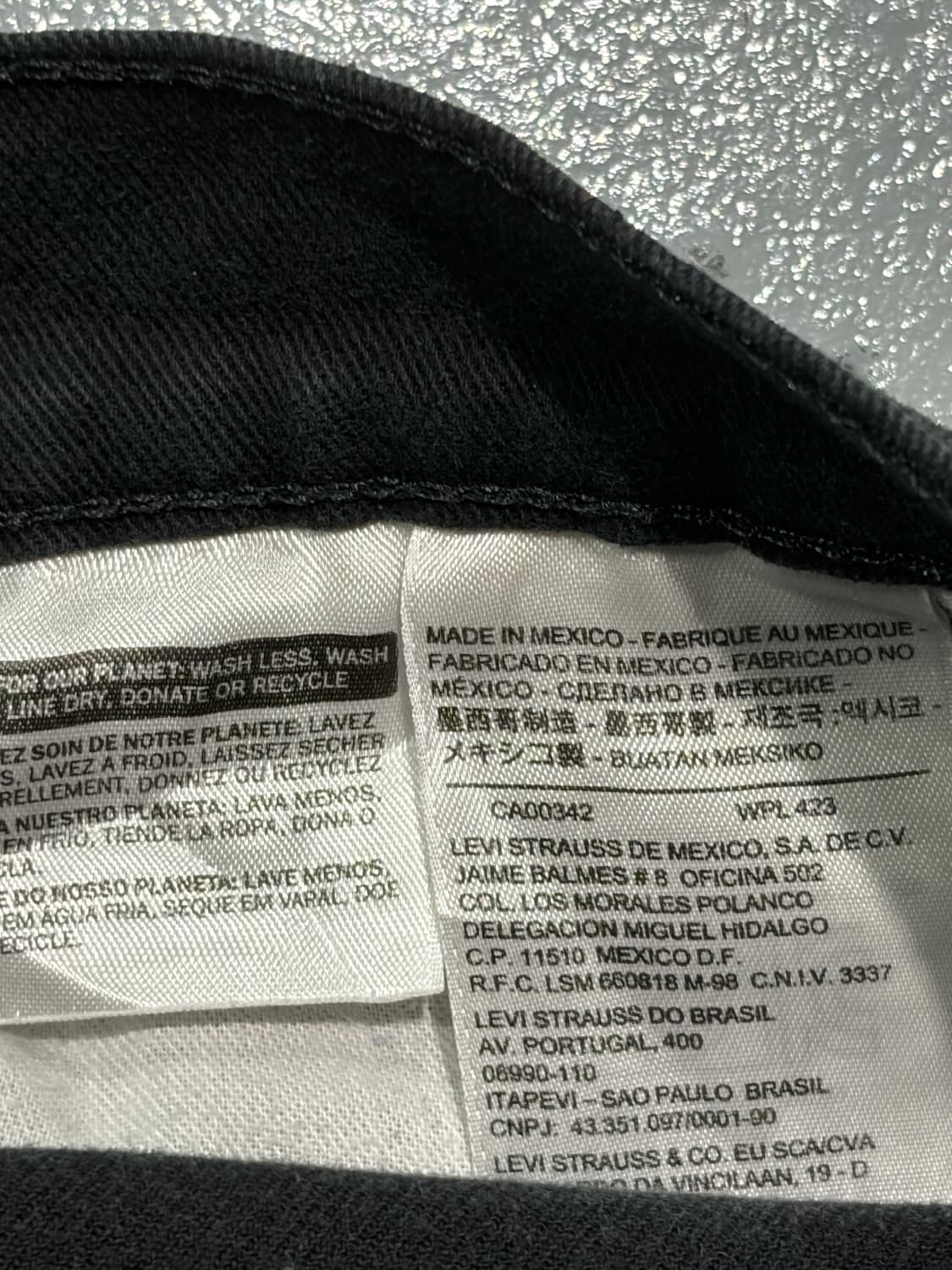 리바이스(Levis) 541 블랙 데님 팬츠 상품이미지6