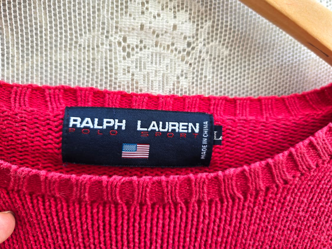 90s 폴로 스포츠 코튼 니트 상품이미지5
