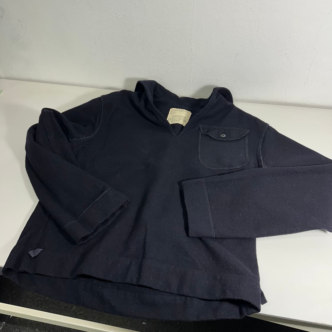 S US NAVY 미해군 블랙 울 니트 상품이미지2