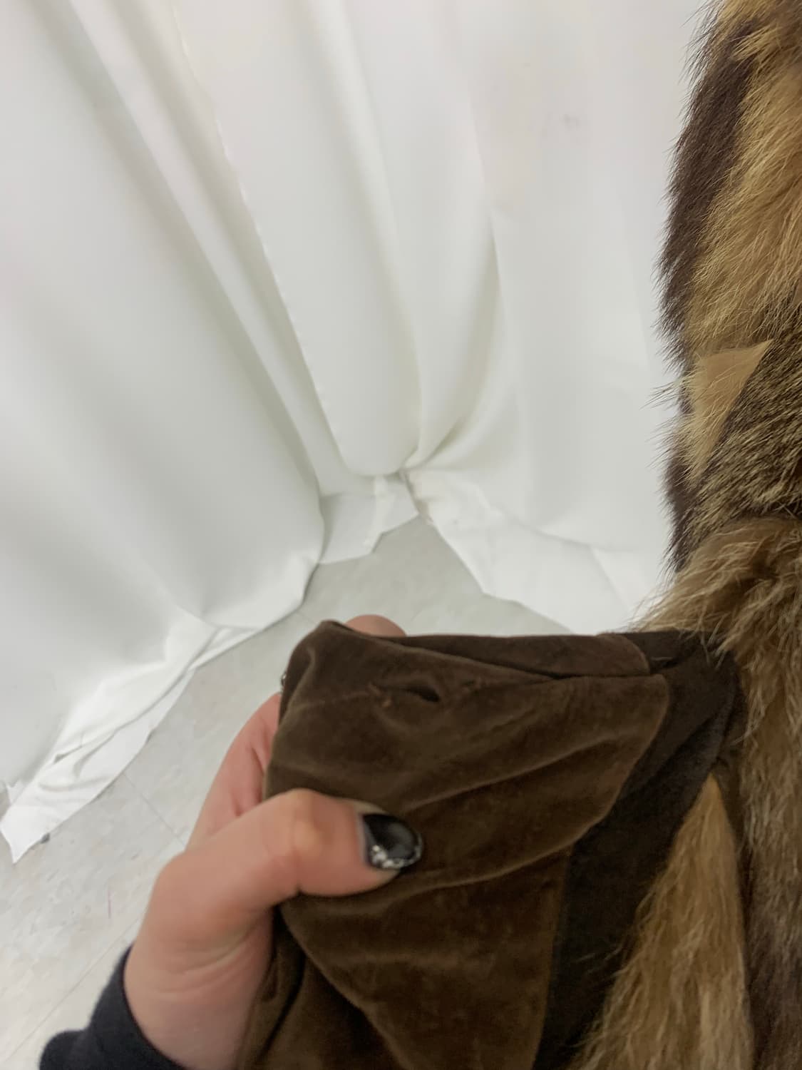 브라운 리얼토끼퍼자켓 상품이미지4