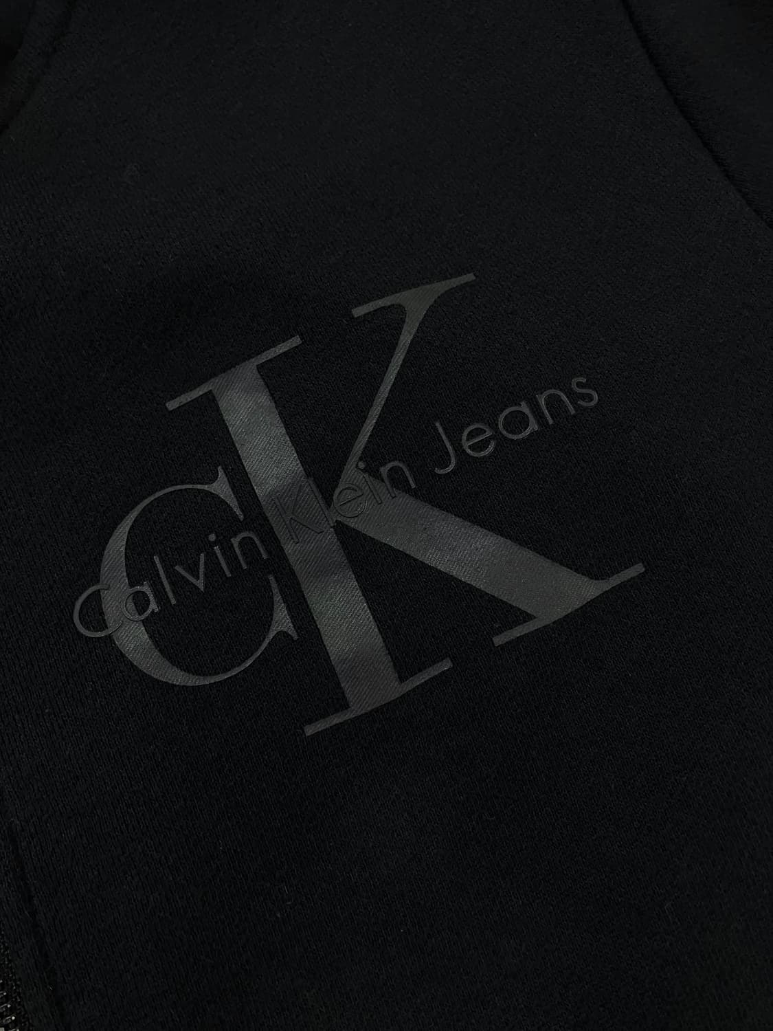 캘빈클라인 기모 후드집업 블랙 S #csz3782 상품이미지4