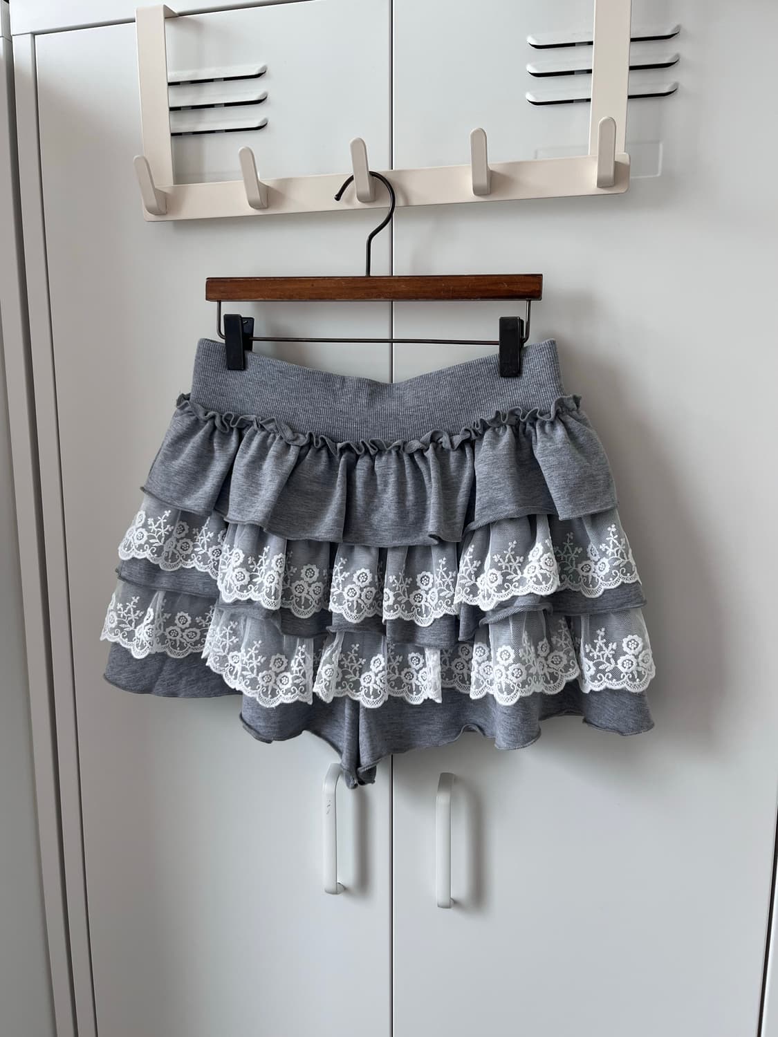 Vintage 레이스 레이어드 큐롯 팬츠 치마바지 상품이미지4