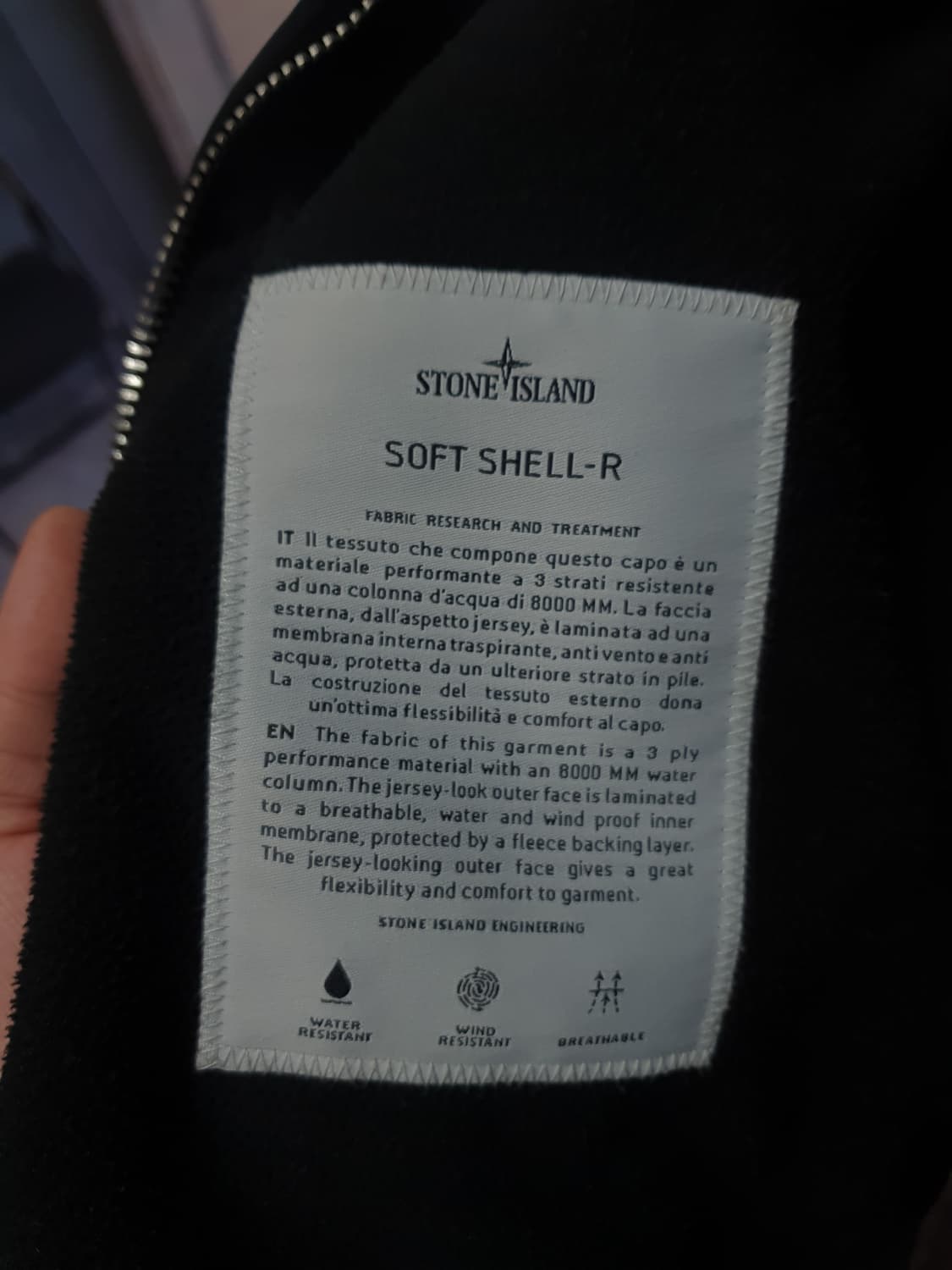 스톤아일랜드 소프트쉘 후드 집업자켓XL 상품이미지4