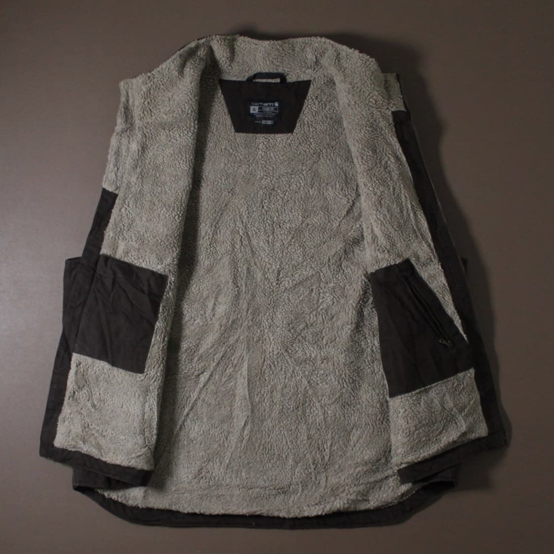 Carhartt 칼하트 셰르파 다크브라운 덕 베스트  상품이미지4