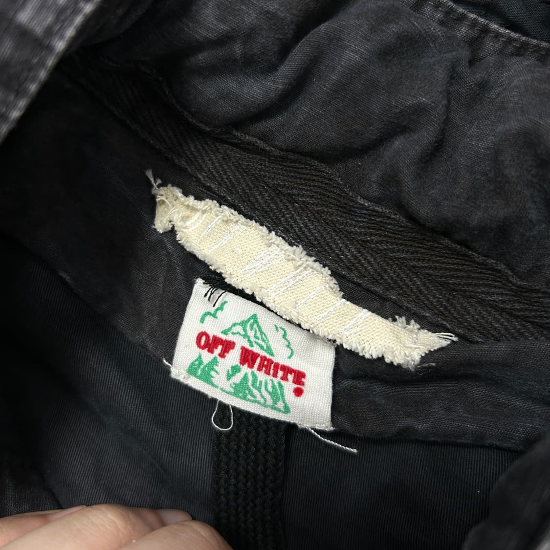 오프화이트 아카이브 워시드 블랙 M65 자켓(S) 상품이미지2