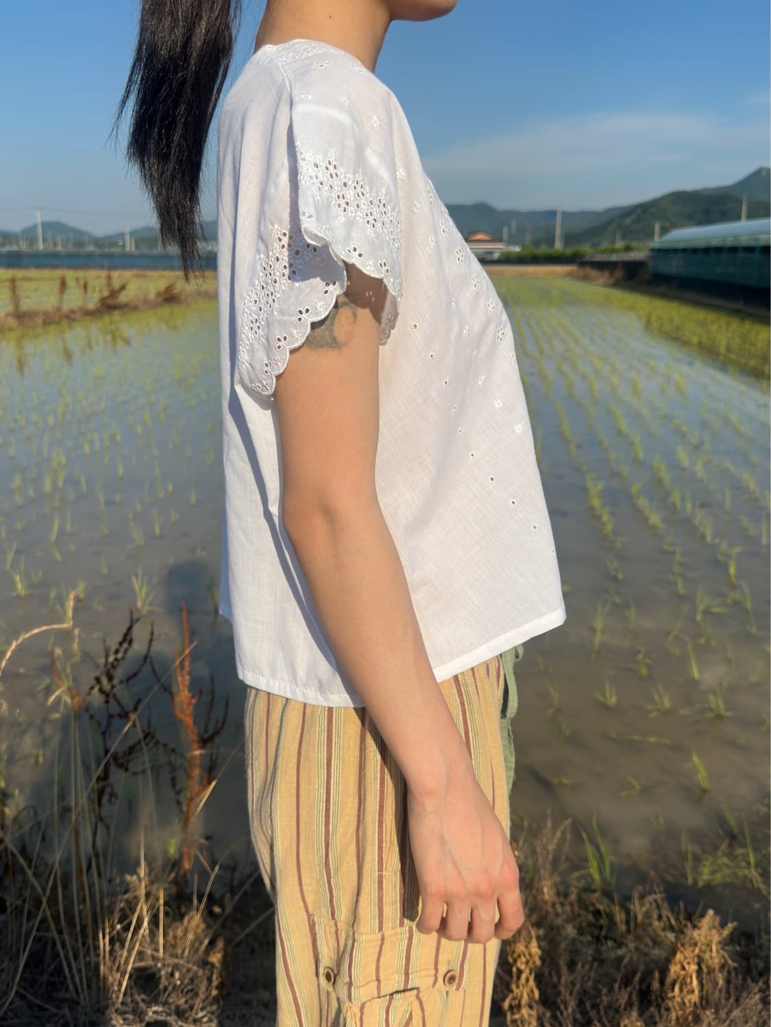 빈티지 프렌치 앤틱 블라우스 상품이미지3