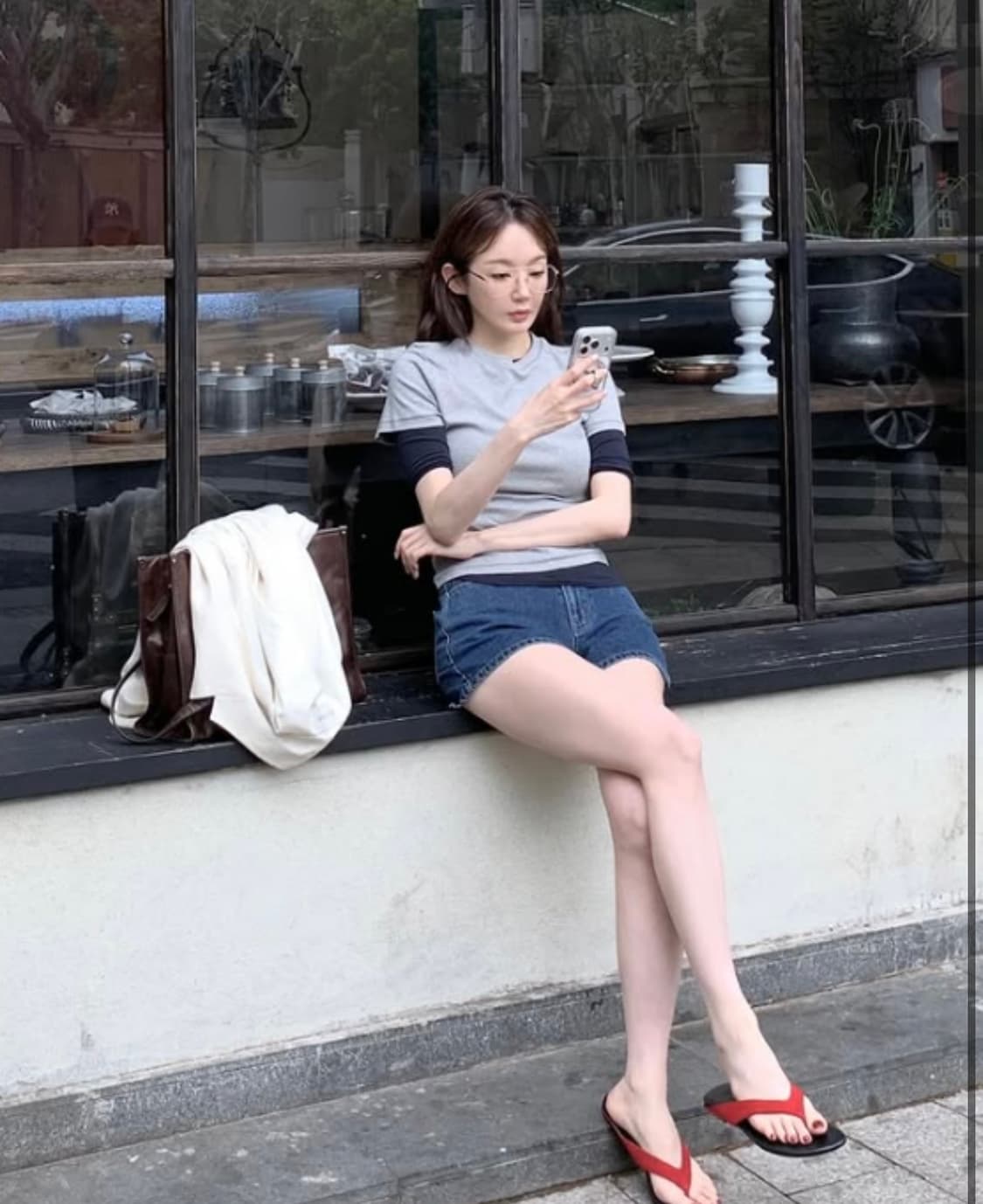 자라 레더 쪼리 (강민경쪼리)  상품이미지2