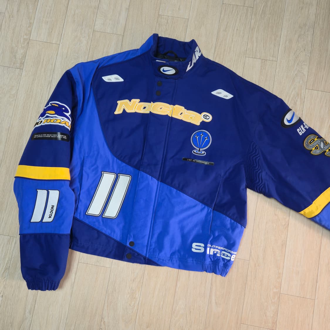 나이키 x 드레이크 녹타 x 카아르데로또모빌 레이싱 자켓 딥 로얄 블루 상품이미지2