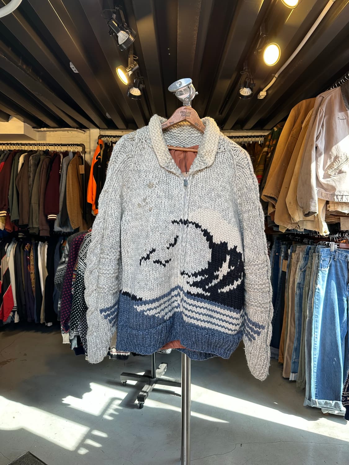 캐나다 헤비 울 코위찬 스웨터 상품이미지1