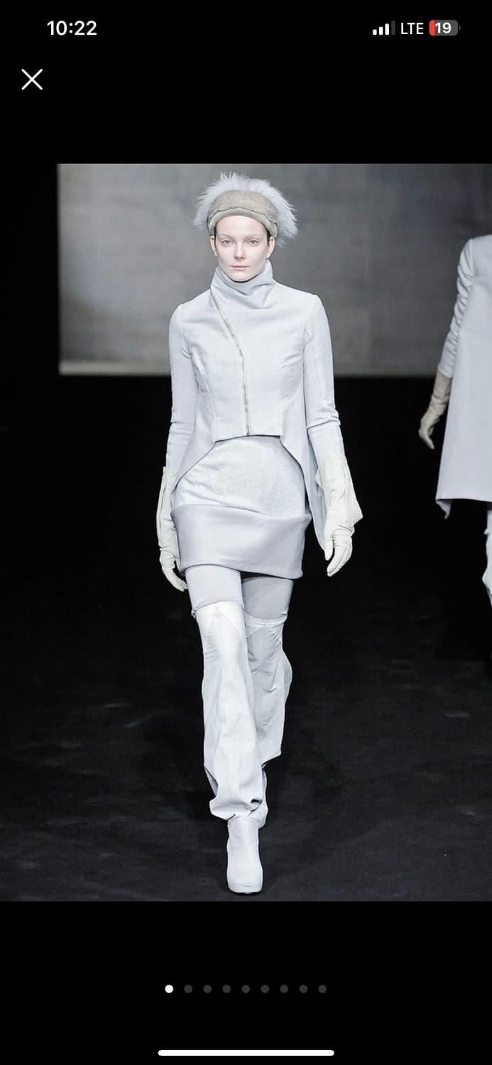 릭오웬스 하이넥 자켓 런웨이 피스 상품이미지6