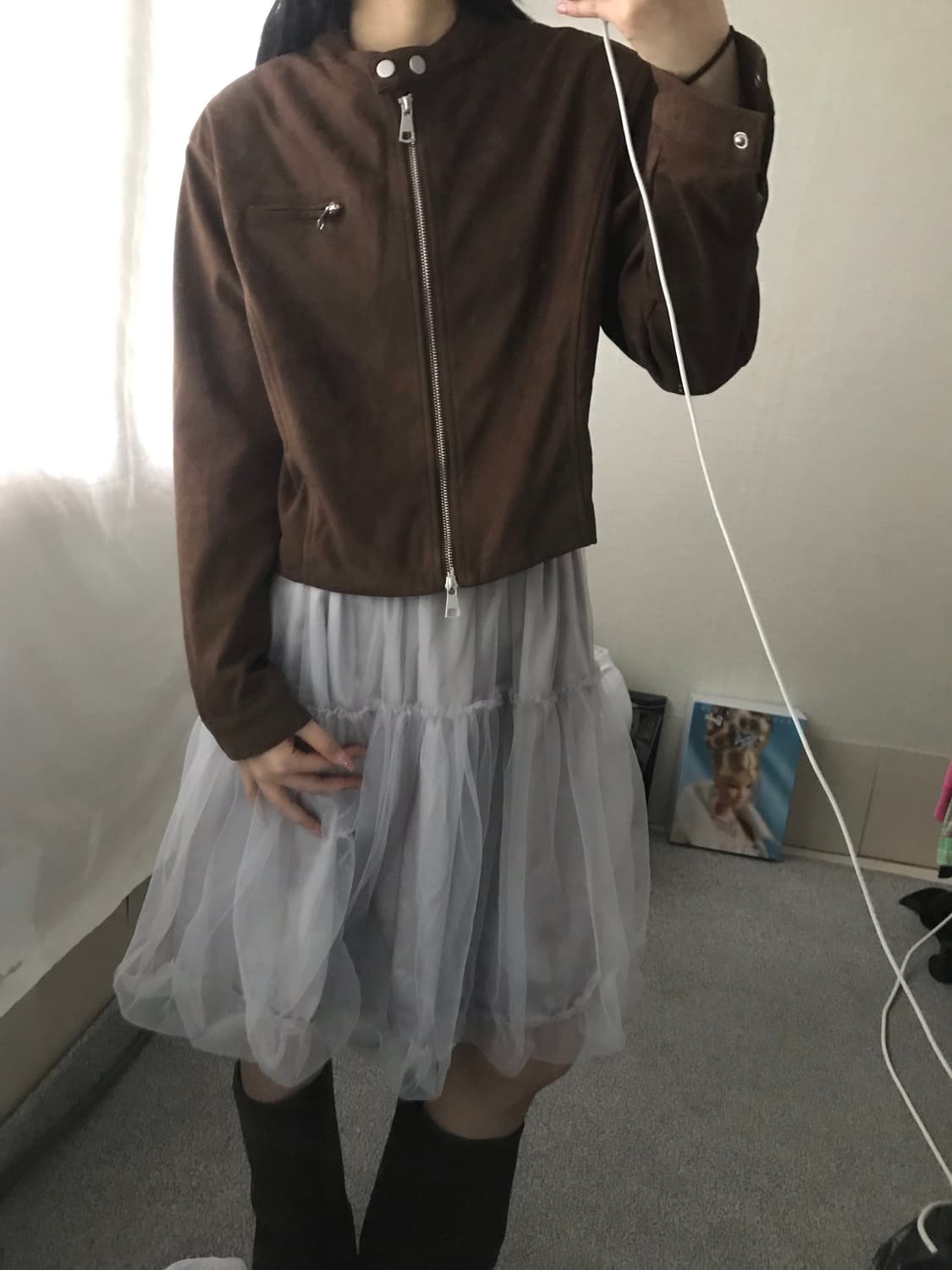 빈티지 브라운 스웨이드 자켓 상품이미지5