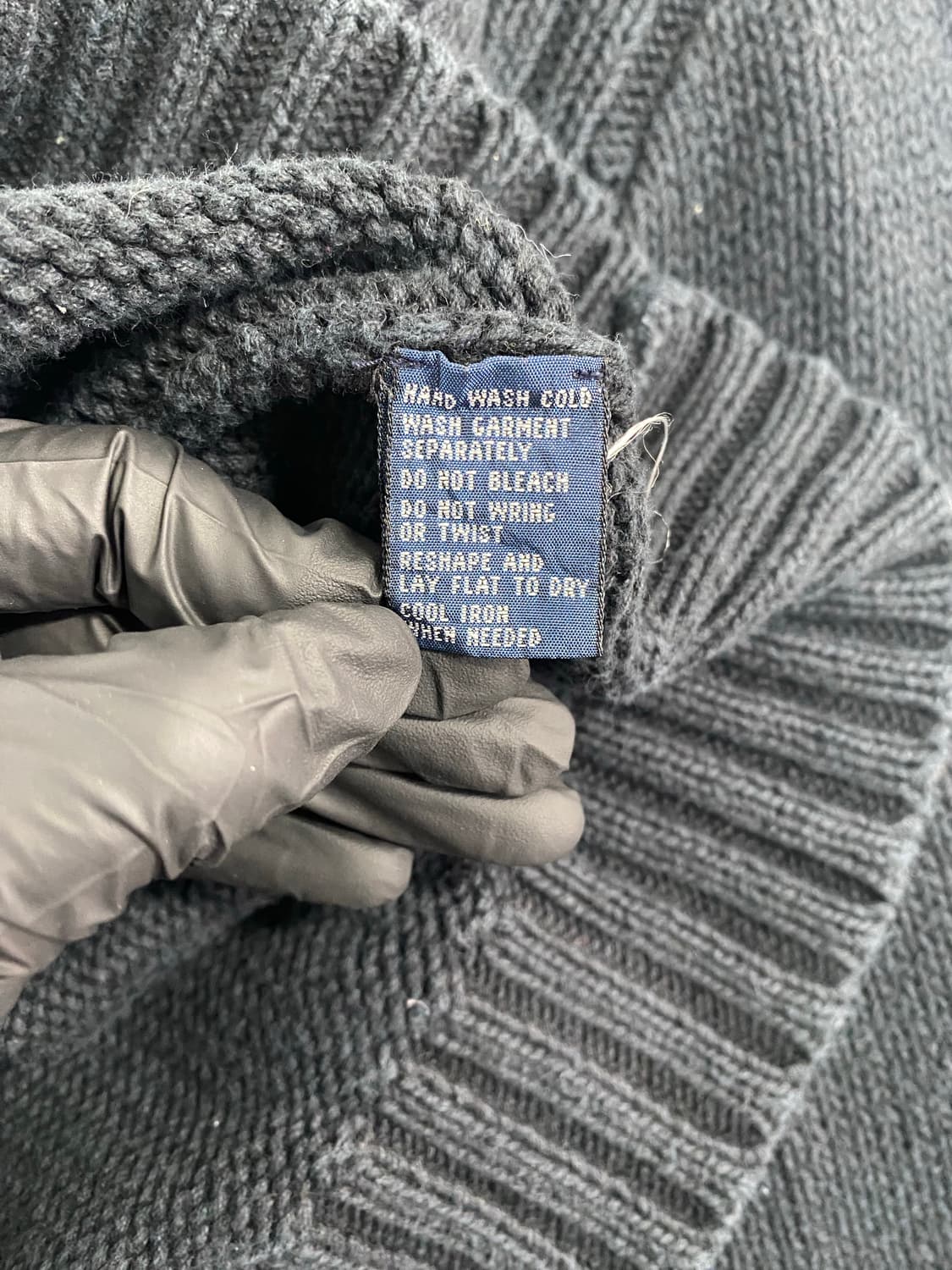 폴로 랄프로렘 블랙 하프집업 니트 스웨터 M 상품이미지5