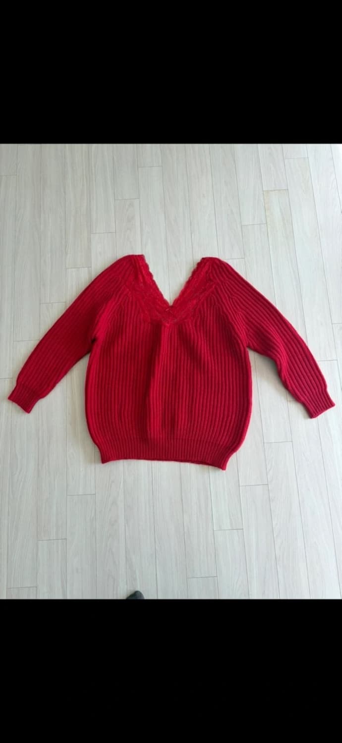 레드 니트  상품이미지2