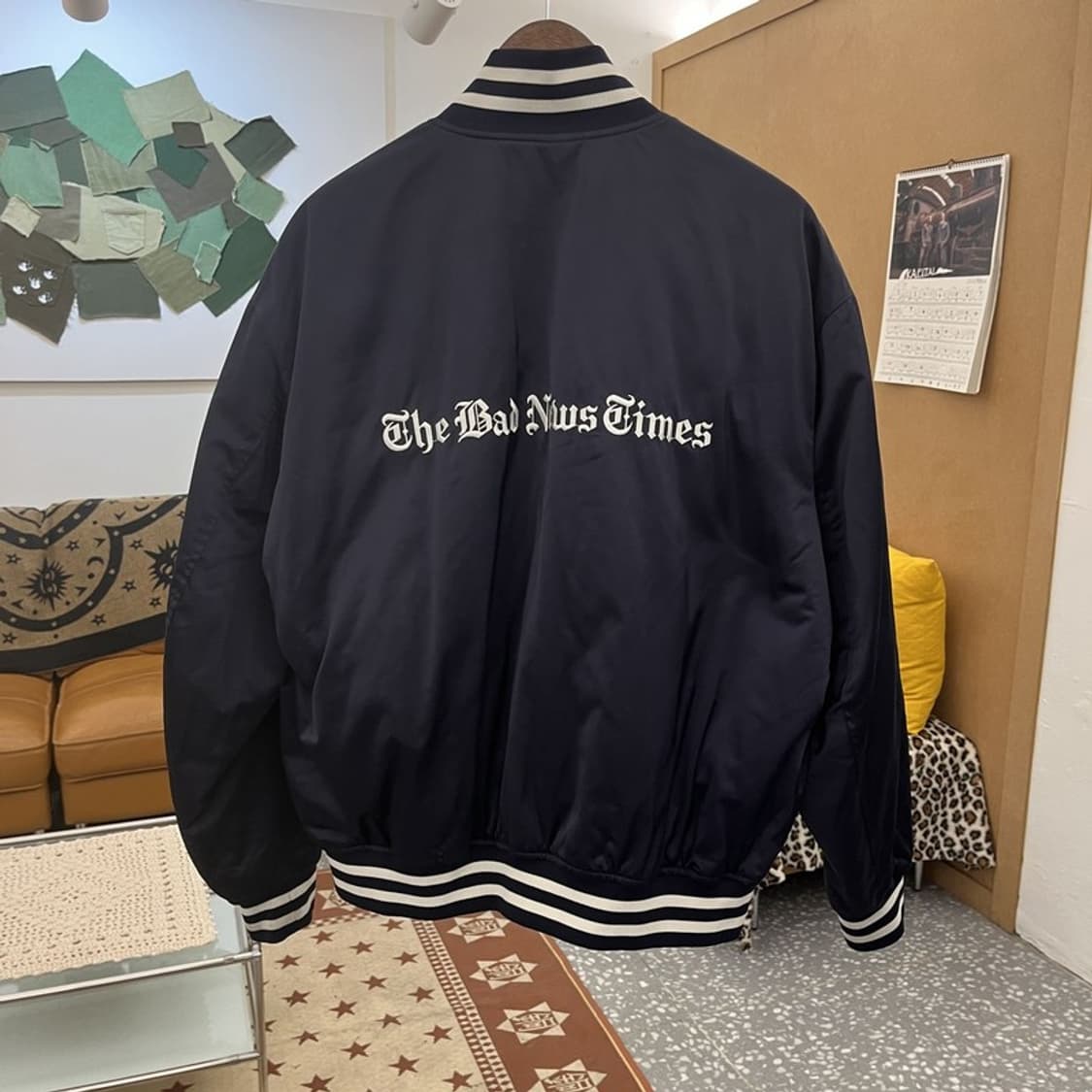 비바스튜디오 올드스쿨 스트릿힙합 고딕 바시티자켓 L C09984 상품이미지4