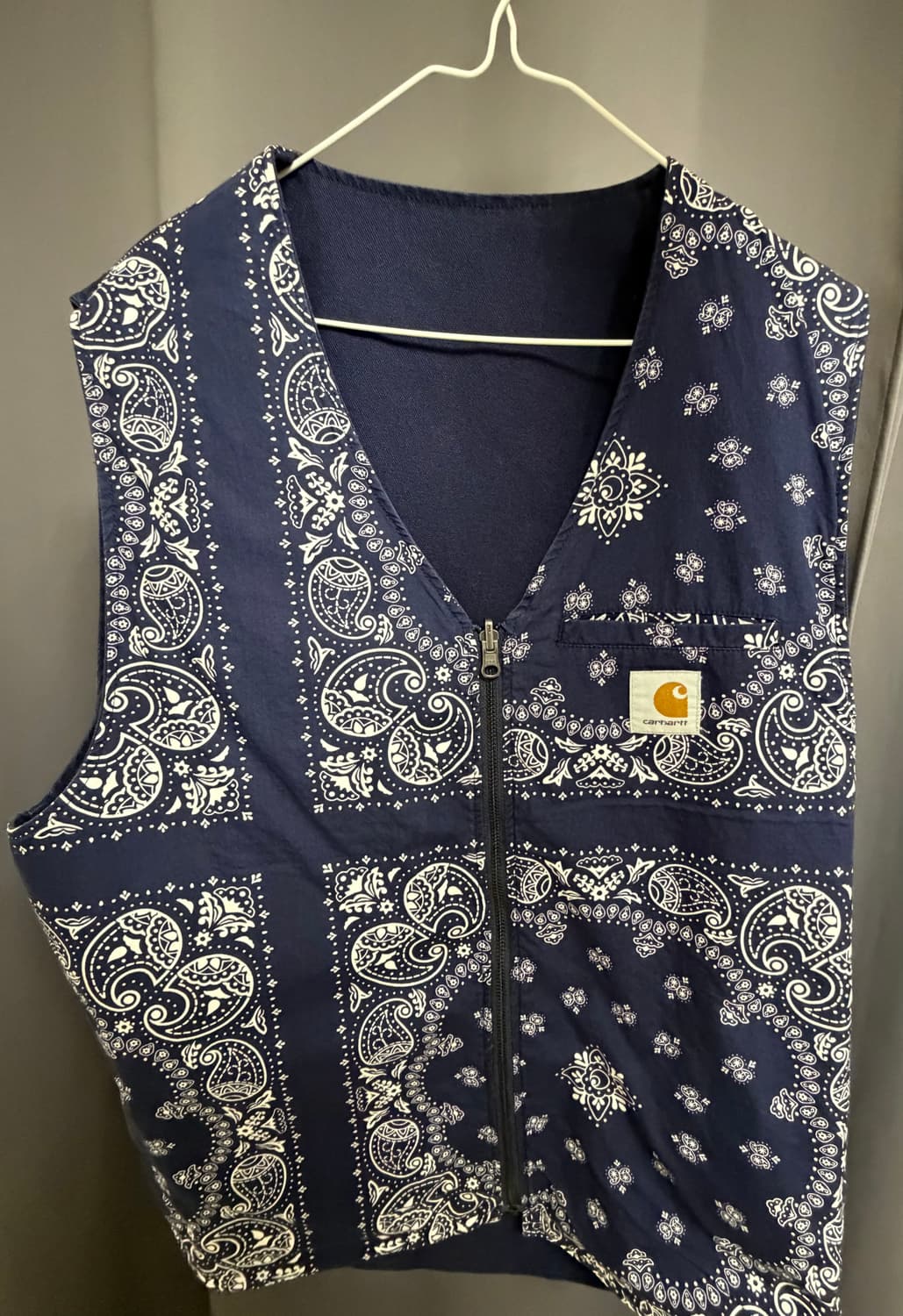 칼하트wip 리버시블 반다나 조끼 L사이즈 상품이미지3