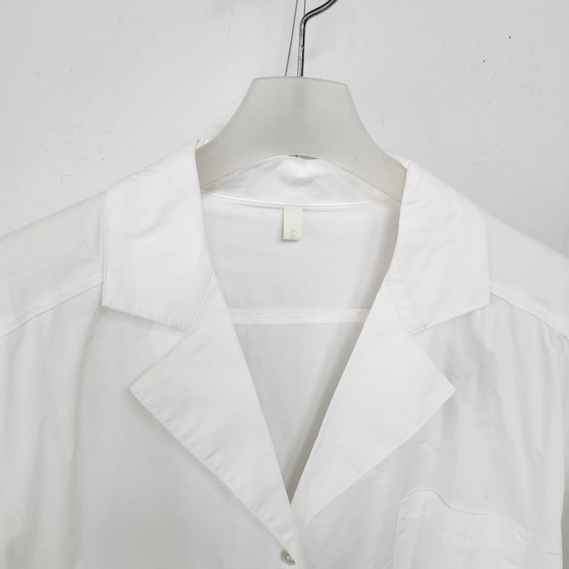 화이트 반팔 셔츠 원피스 상품이미지2