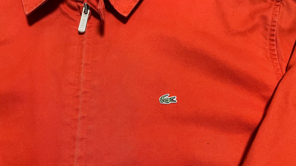 00s 빈티지 라코스테 LACOSTE 올드스쿨 블루종 코튼 집업 자켓 상품이미지7