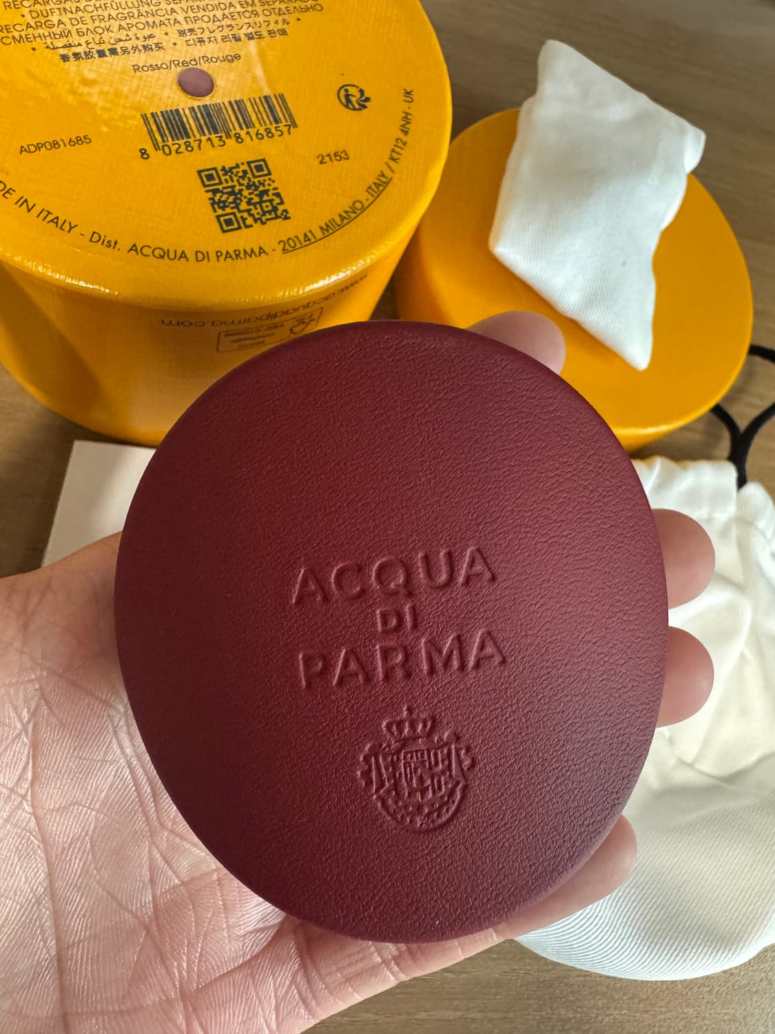 아쿠아디파르마 차량용 디퓨저 딥레드 한정판 판매 상품이미지2