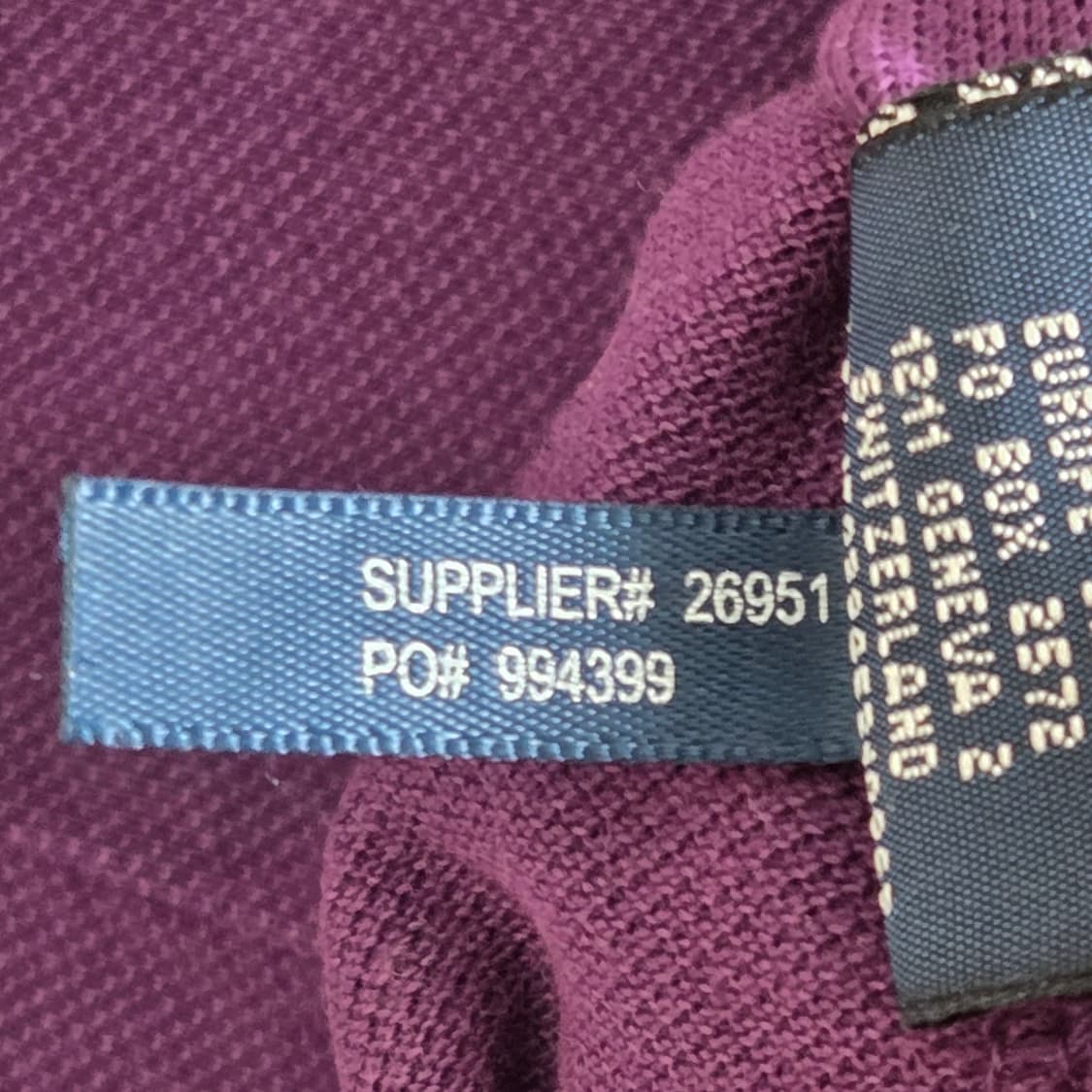 Ralph Lauren 랄프로렌 여성 슬림 카라 퍼플 반팔 티셔츠 상품이미지3