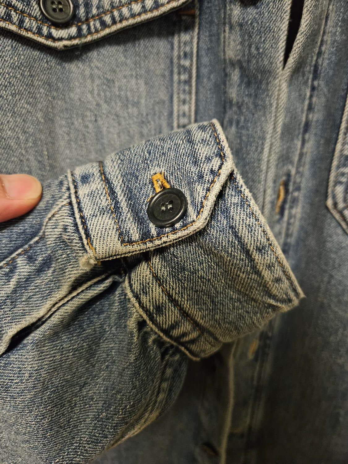 COS 빈티지워싱 데님셔츠 100사이즈 상품이미지5