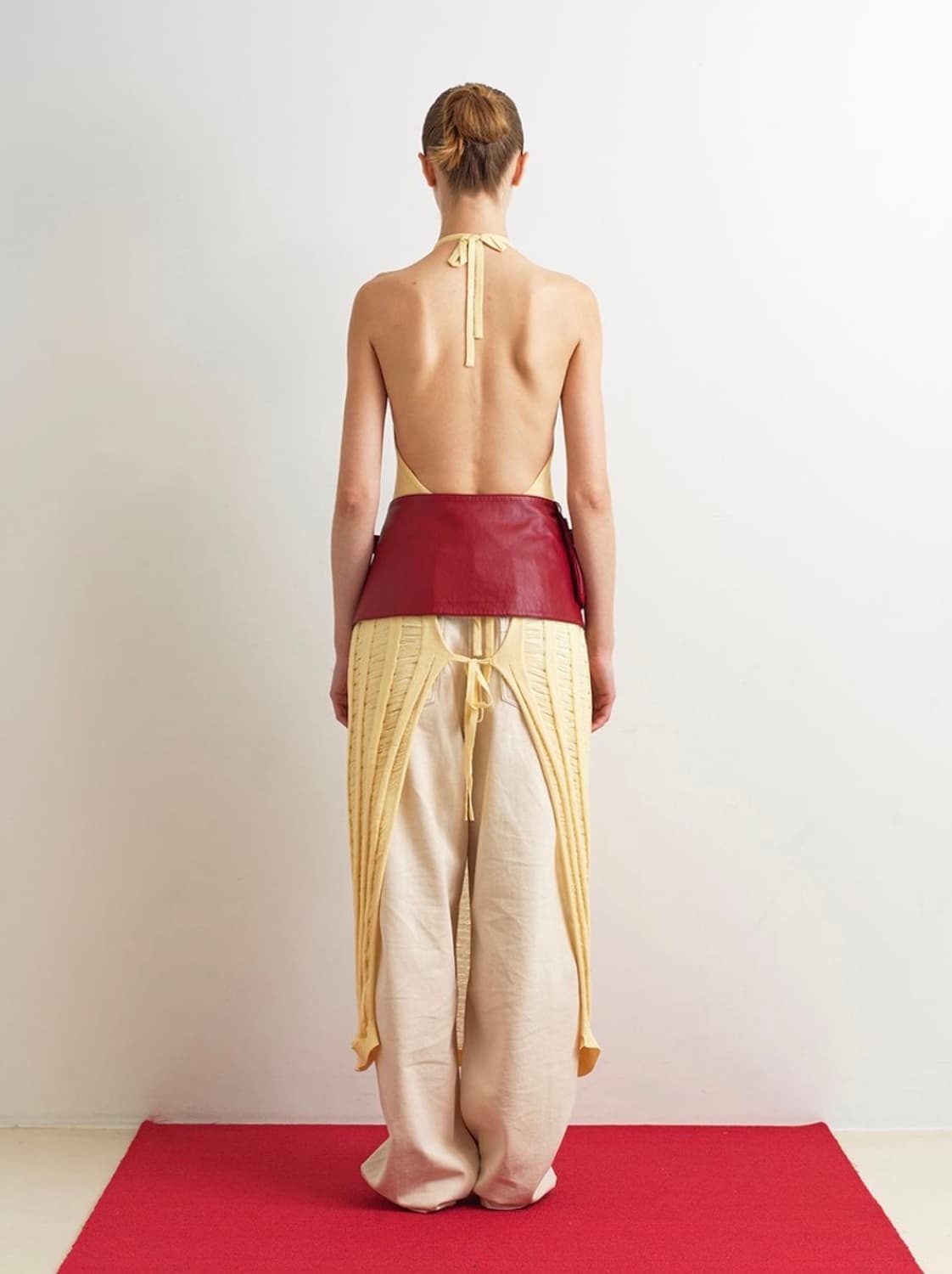 Aopt 홀터넥 니트 드레스 상품이미지3